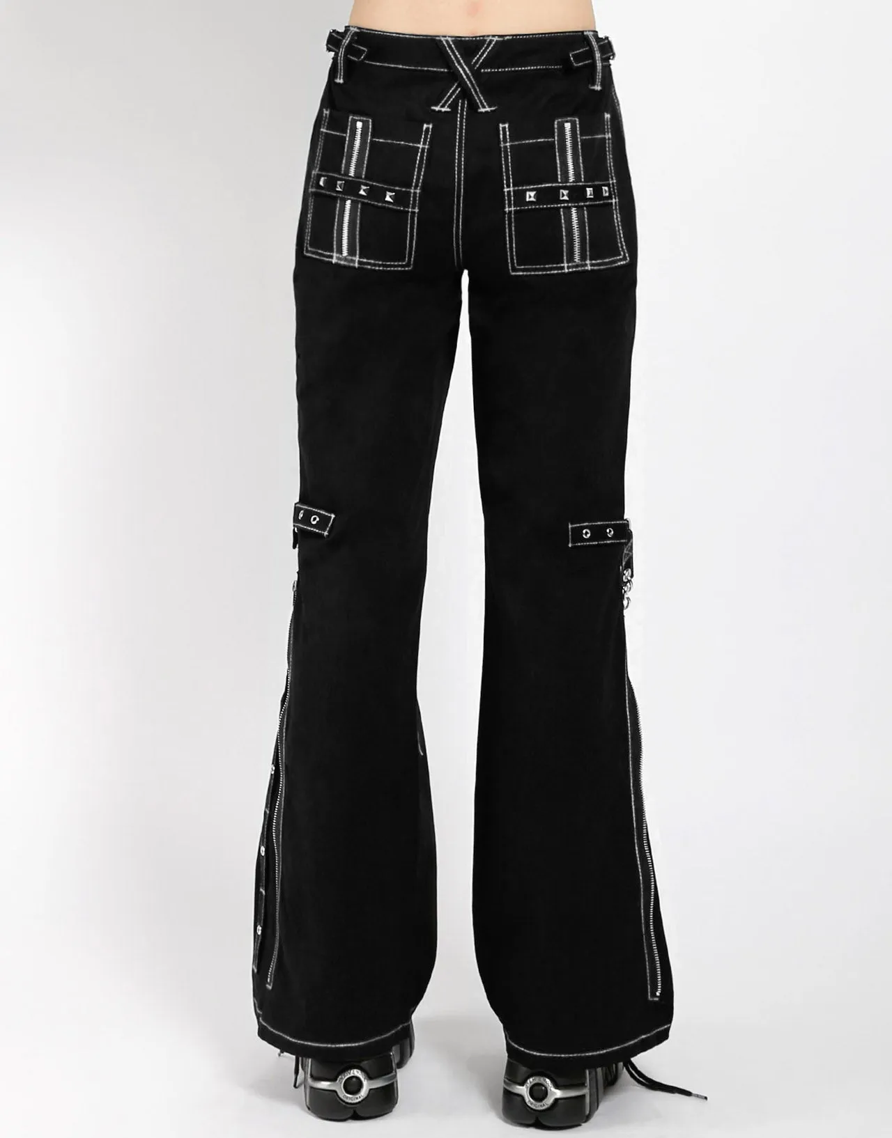 NIGHT PANT WHITE STITCH TouchscreenCompatiblePockets Comfortable Movement