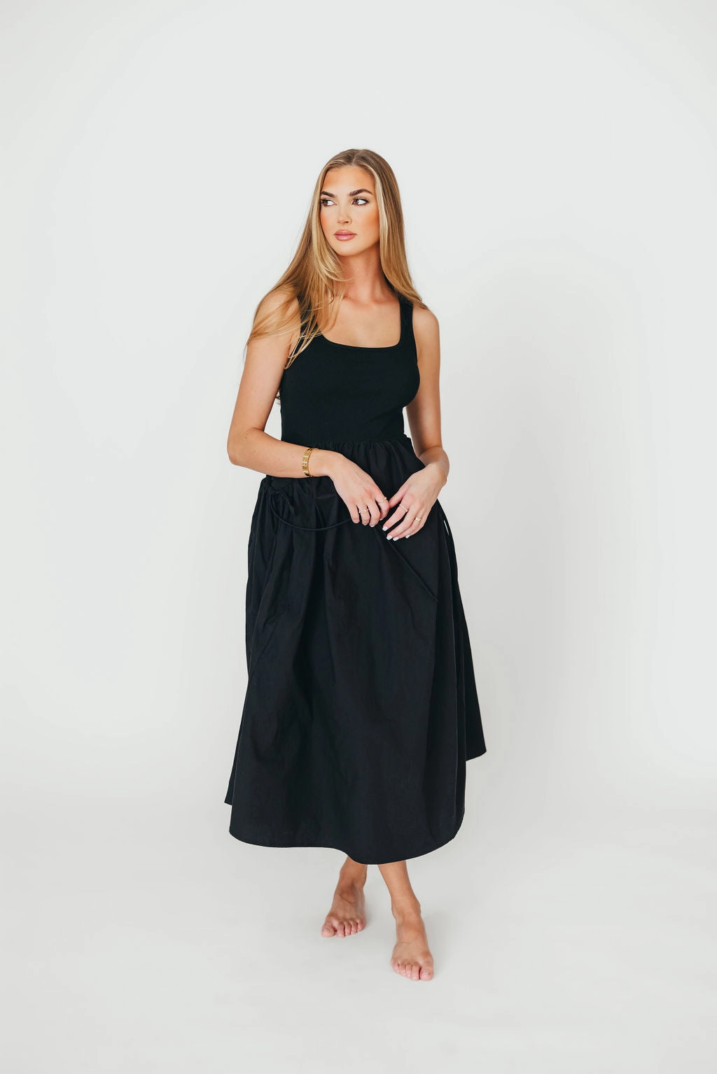 Lucca Midi Dress in Black *Final-Sale* Move Free