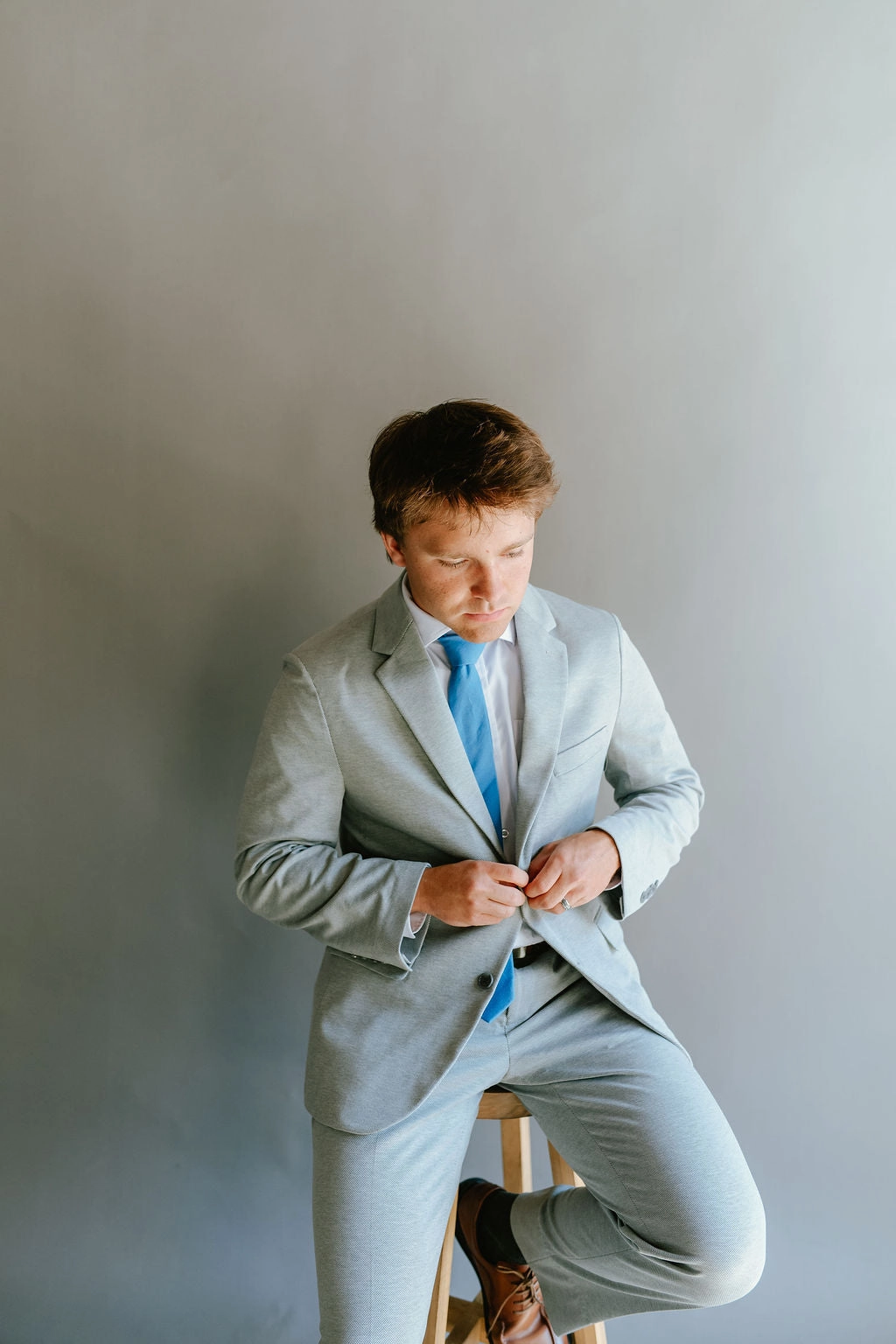 Work Wearable Washable 2-Pant Flex Suit Light Grey