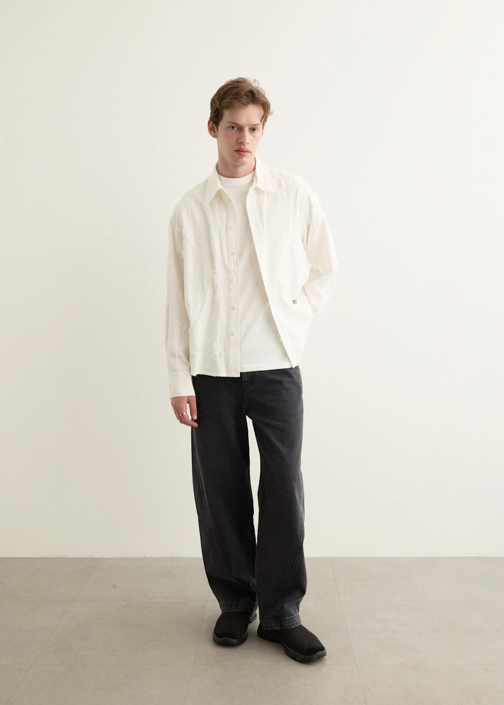 Youth Outfit Neutral Tone Significant Semi Oversized Jeans