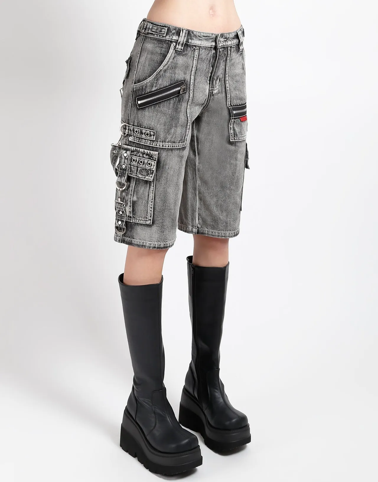 PUNK SHORT FOG WASH Perfect Fit luxe feel