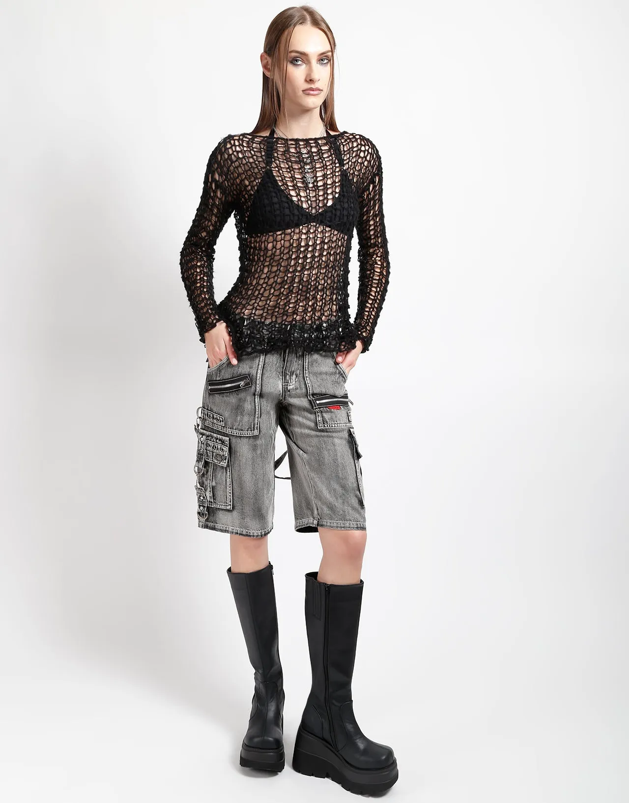 Modern Design PUNK SHORT FOG WASH