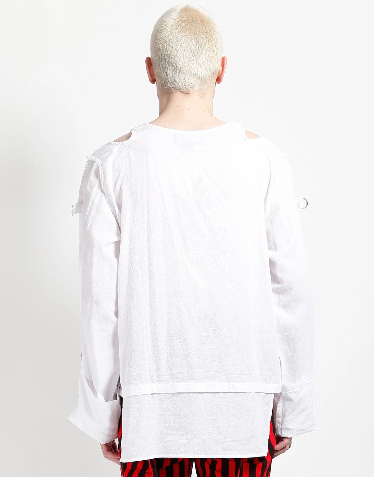 PUNK TOP WHITE Quick Access Zipper ReflectiveTrim