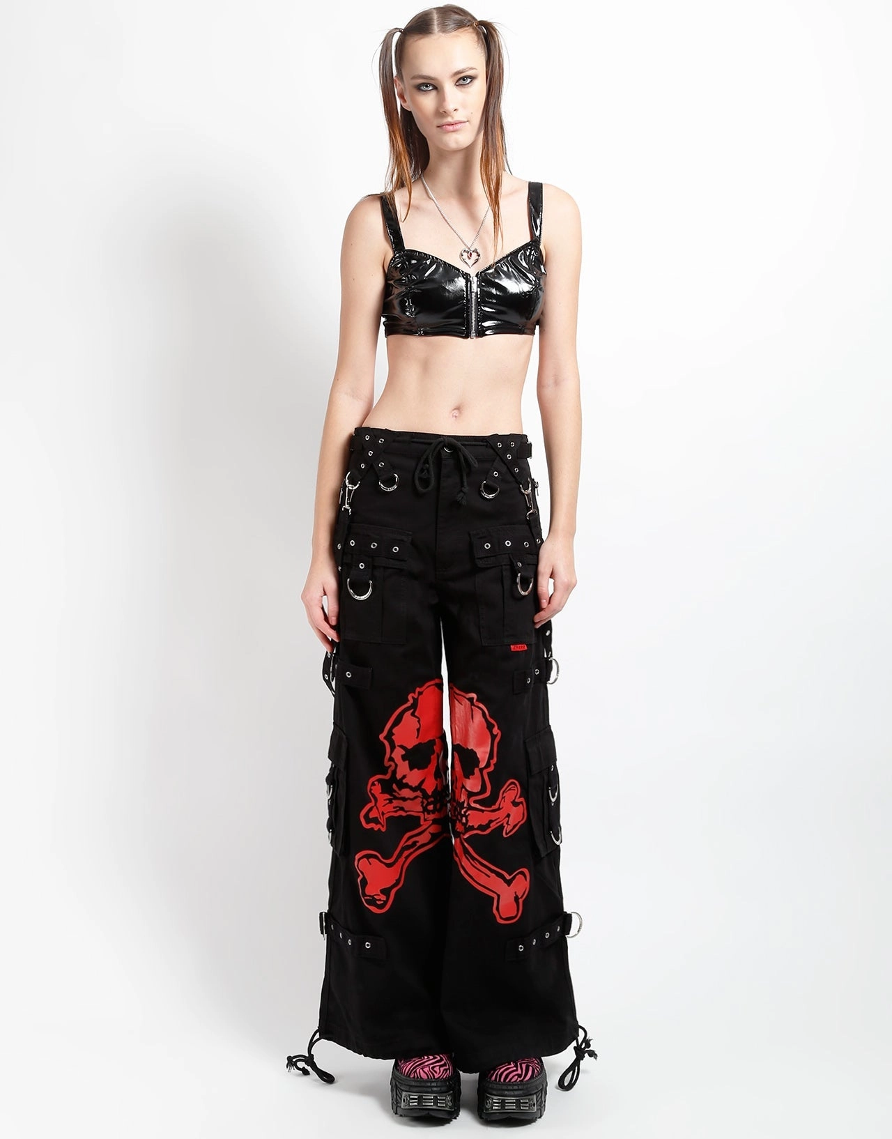 Quick Dry Tech PVC VINYL CROP TOP