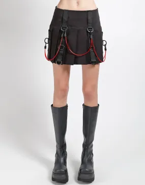 Chafe Free DoubleLayeredFabric TRANSFUSION PLEATED SKIRT