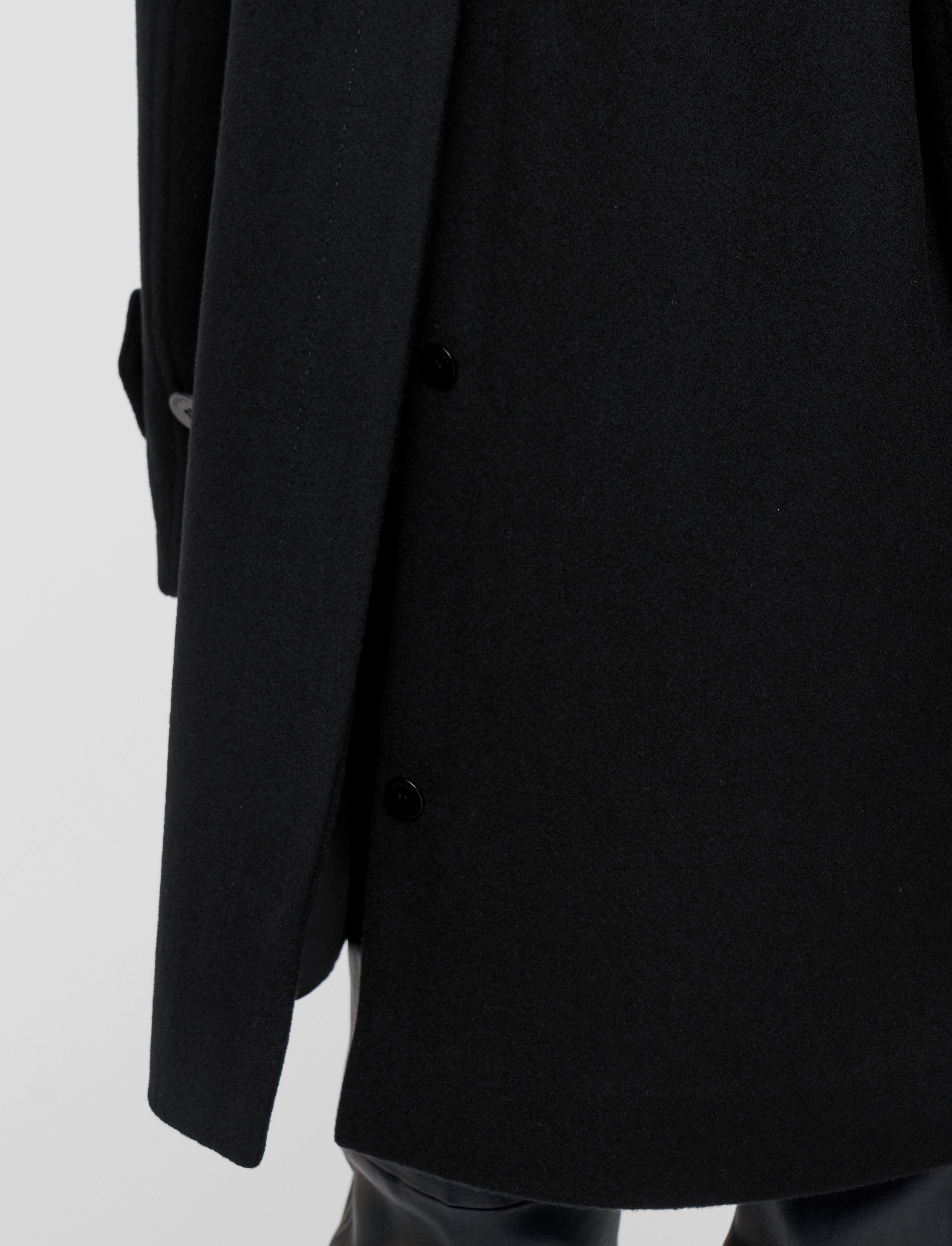 Loti Soft Wool Cashmere Coat High Collar Structure