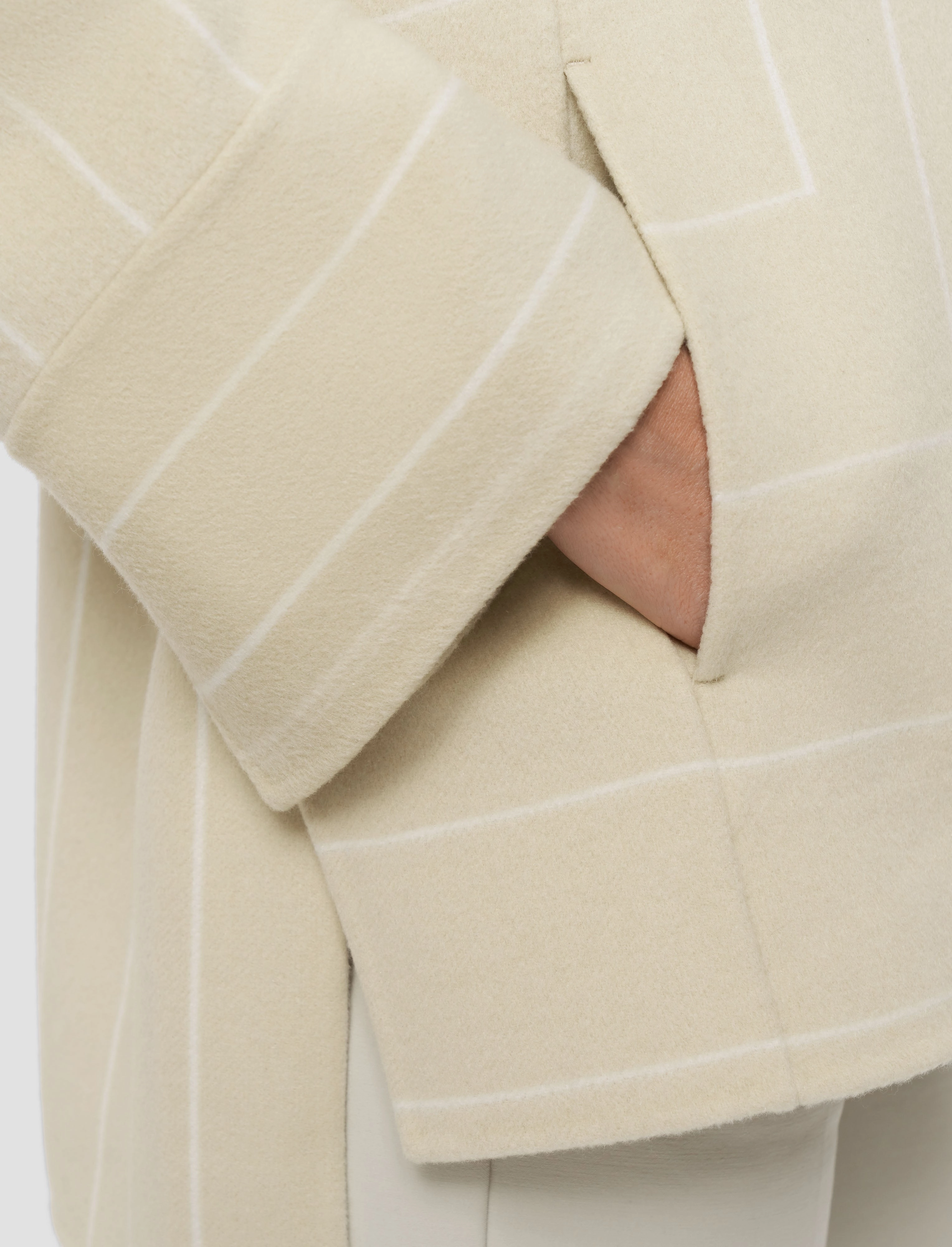 Modular Layering Molitor Geometric Double Face Wool Coat