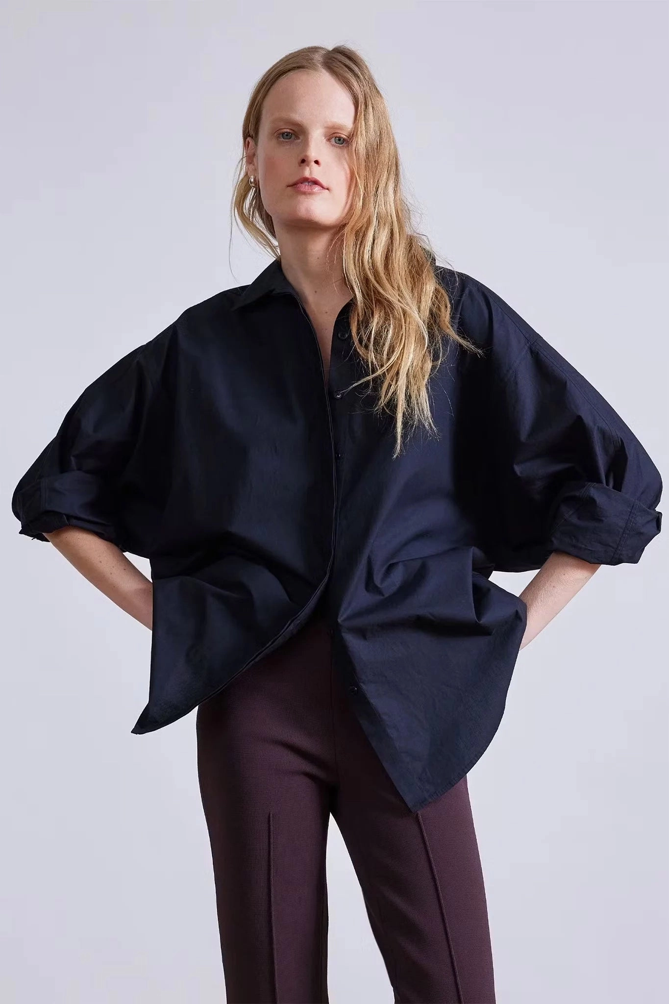 AntiStaticInnerLining UltraLightweight Kaarina Dolman Button Down