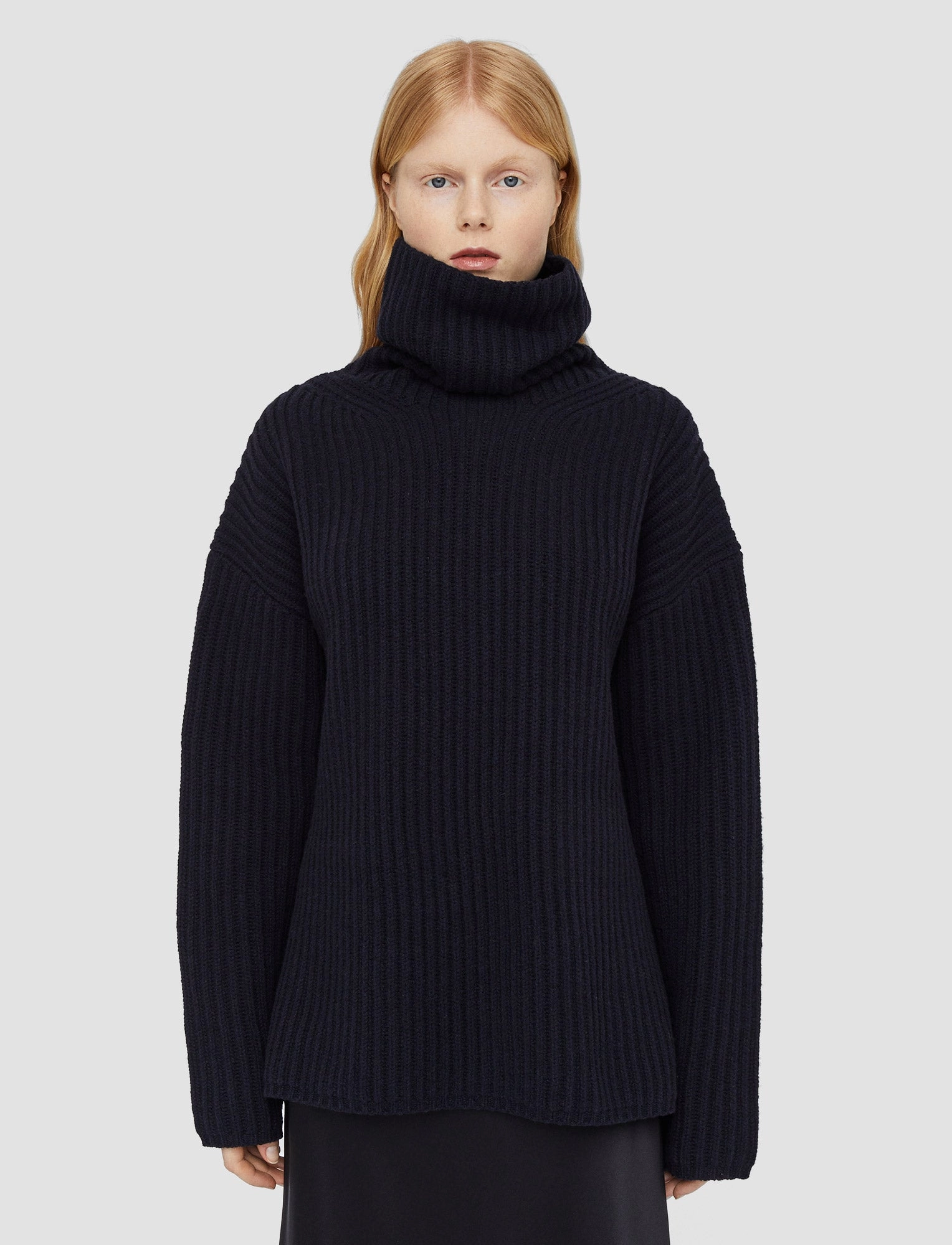 Cardigan Stitch High Neck Jumper Timeless Look Urban Trend