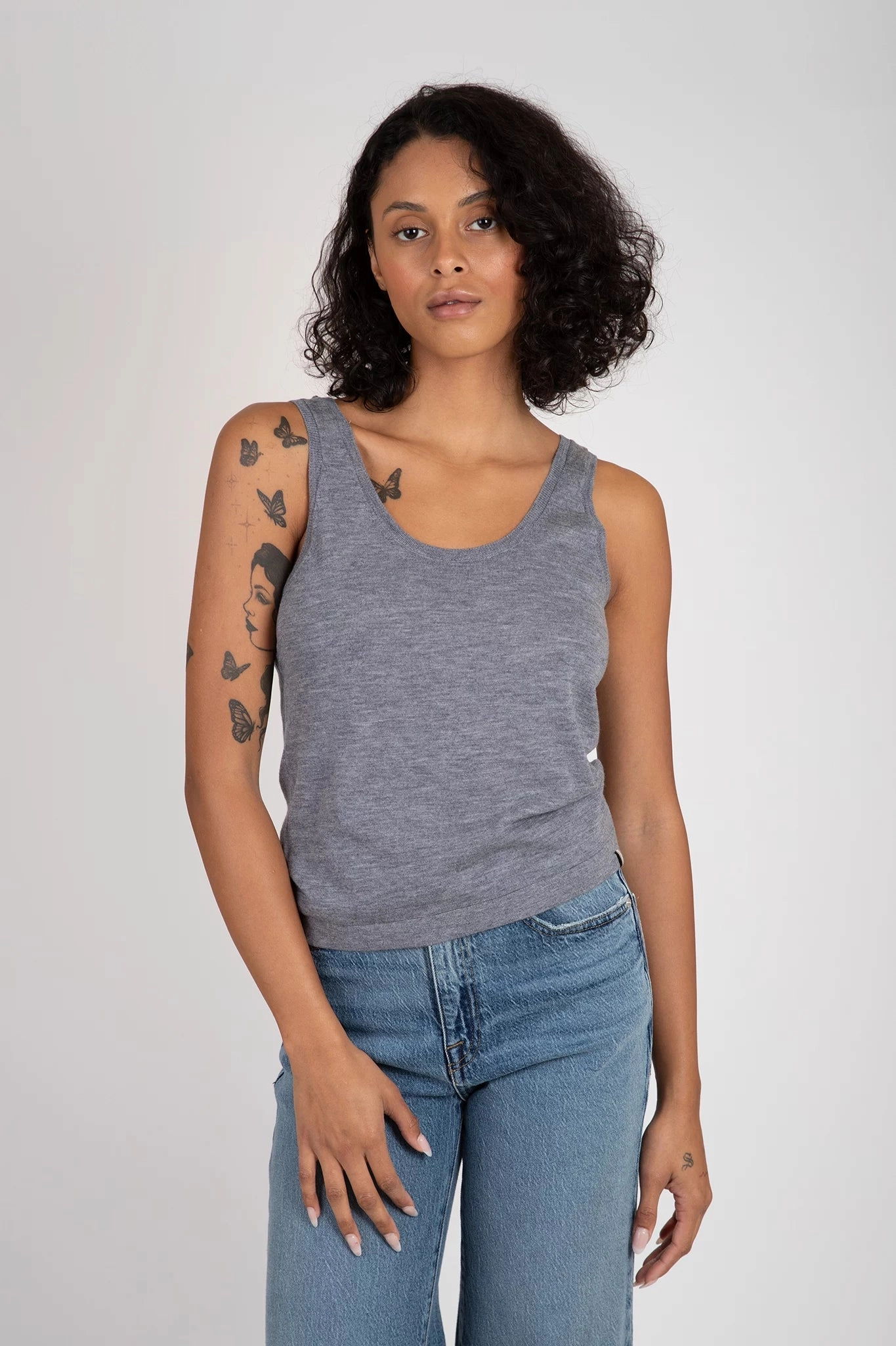 Flexible Knit Fabric ZonalVentilation Laguna Merino Tank