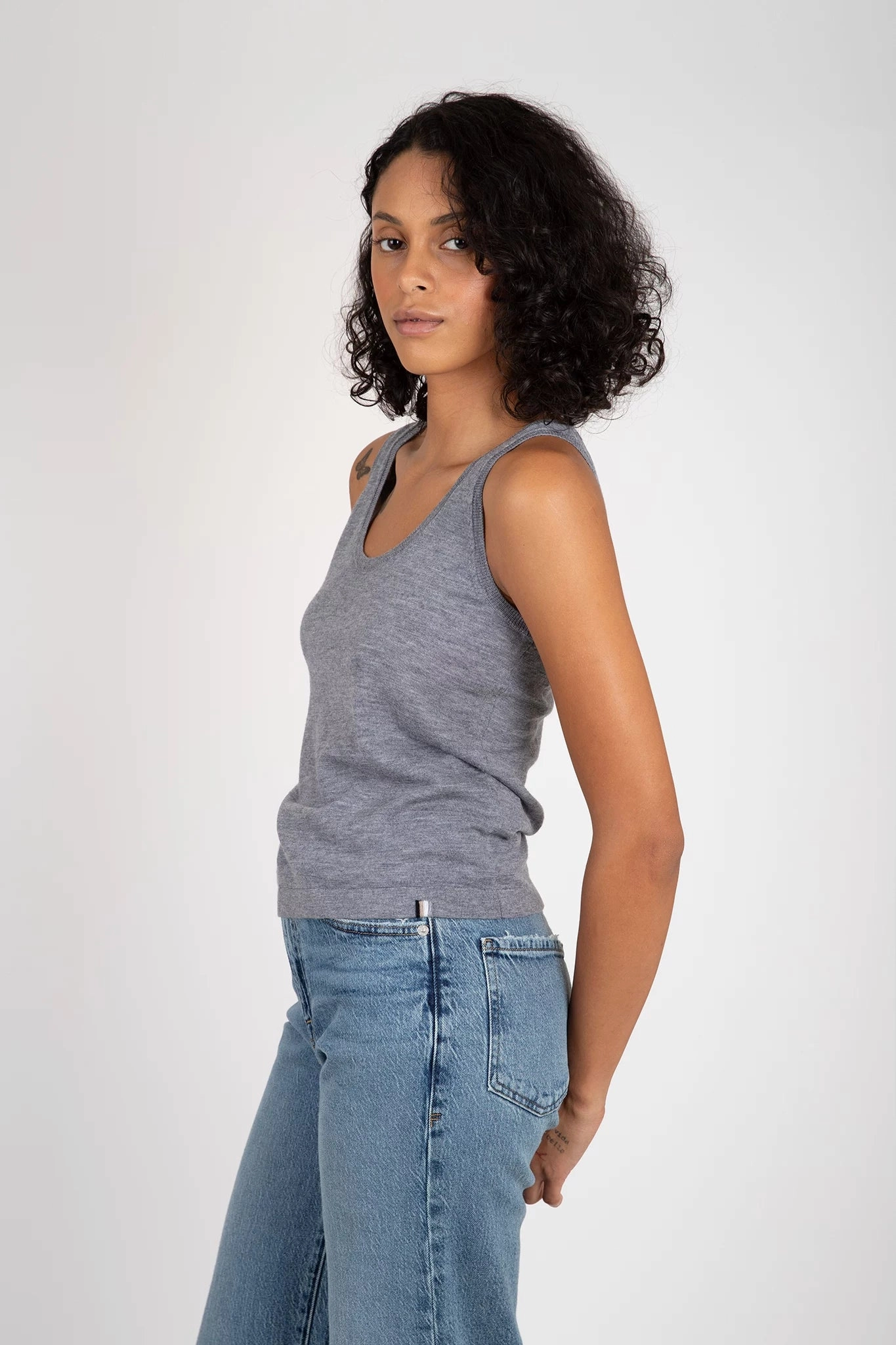 Reflective Detailing Snag Resistant Fabric Laguna Merino Tank