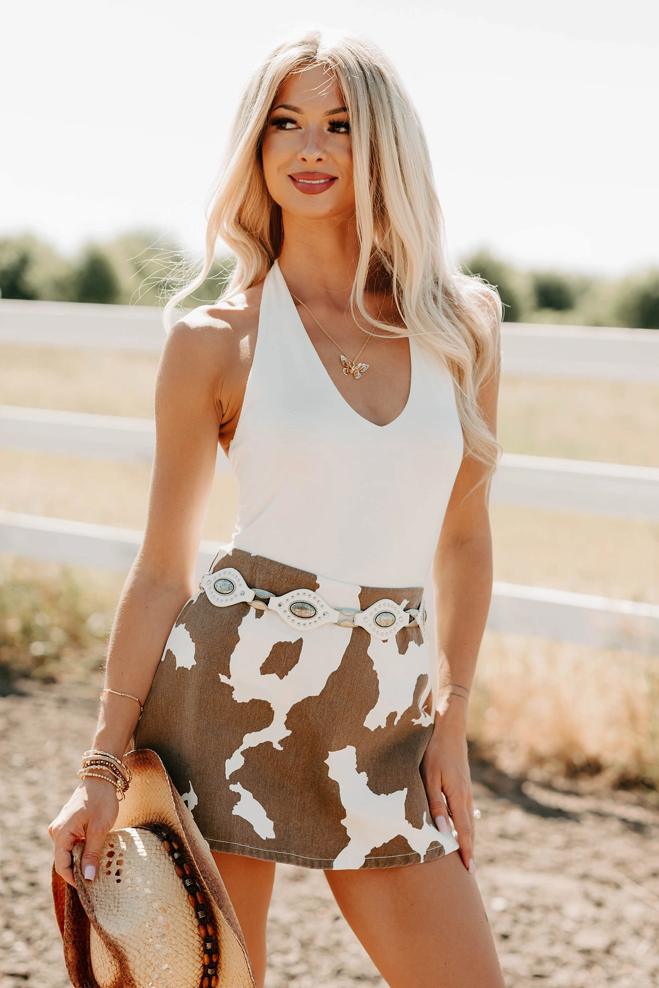 Raincheck Romance Halter Neck Bodysuit (Ivory) Relaxed Style