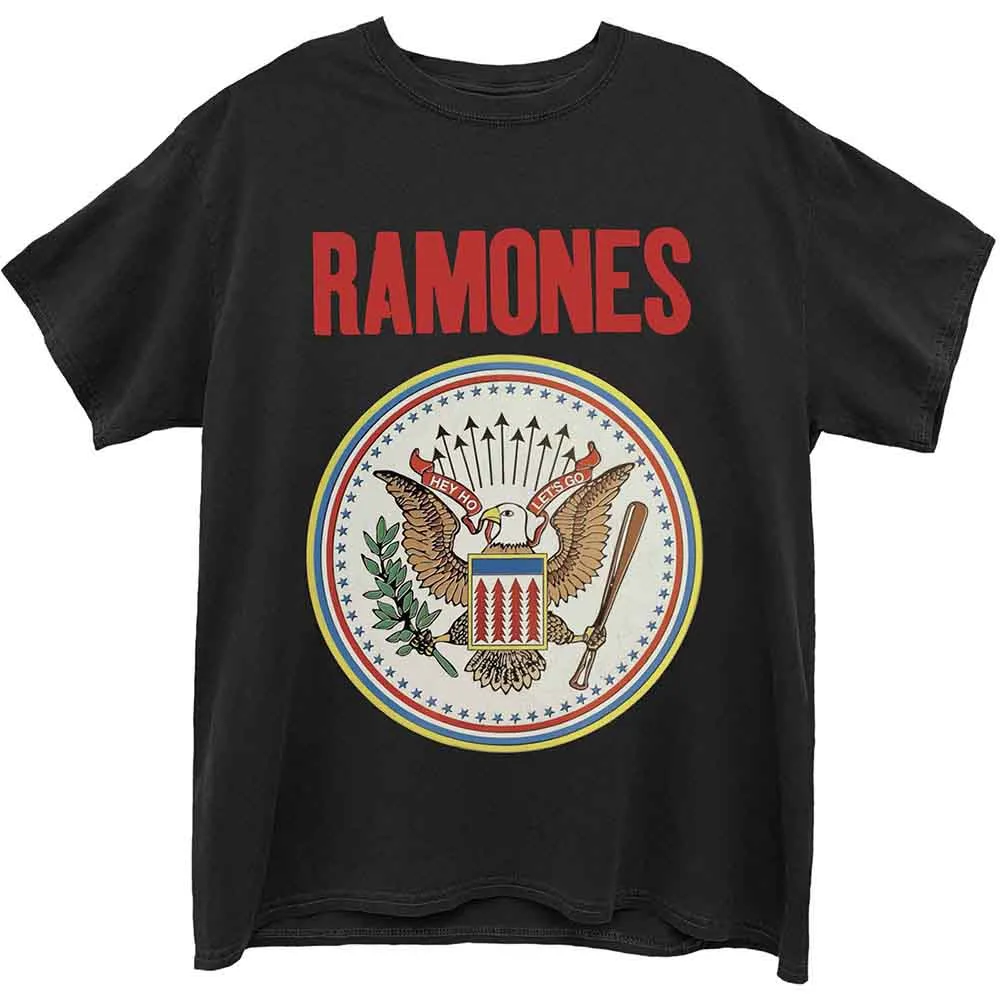 Low Impact Dye Fashionable Option RAMONES SEAL LOGO TEE