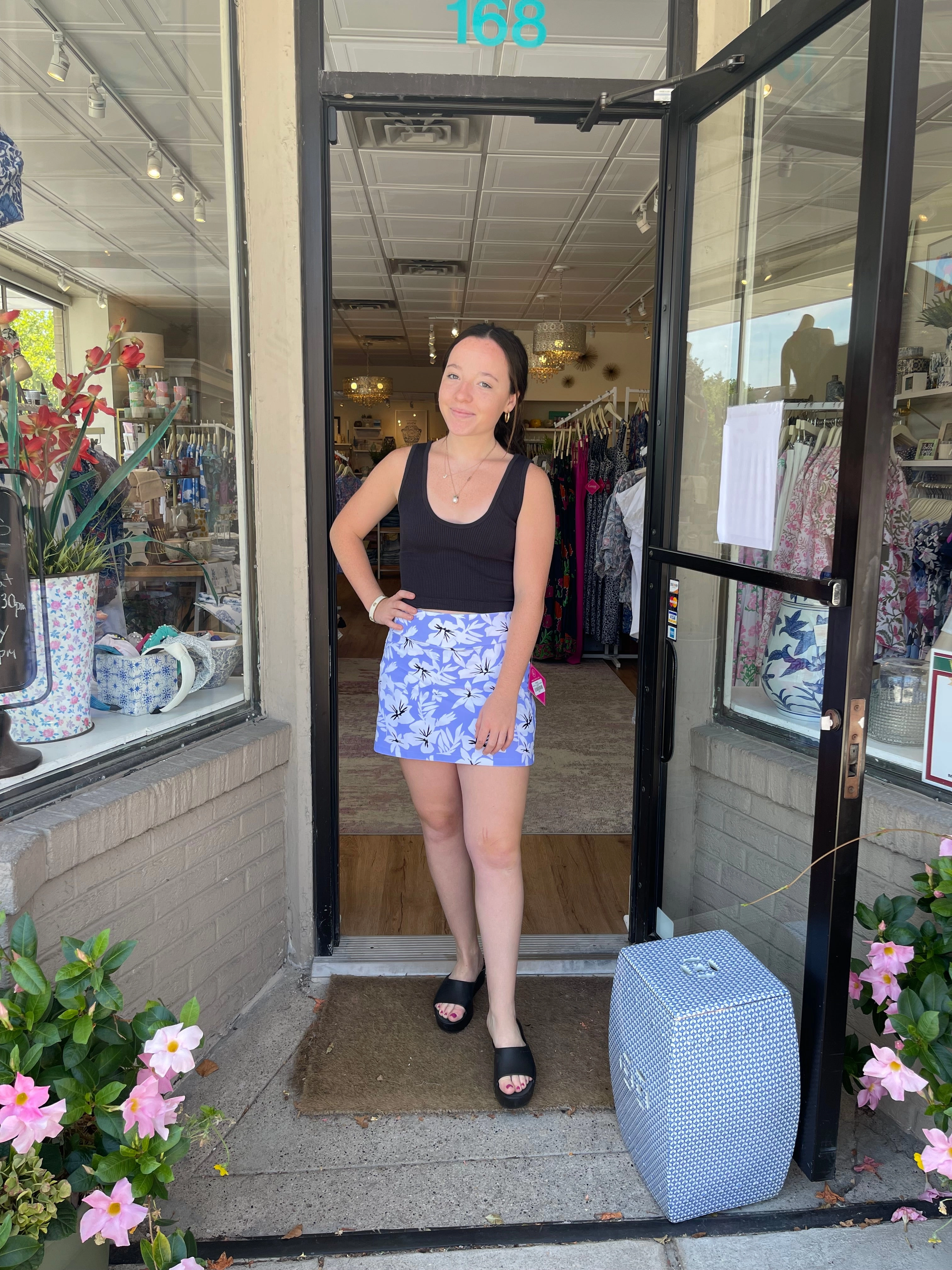 Antimicrobial Treatment Razi Skort Hibiscus Lilac