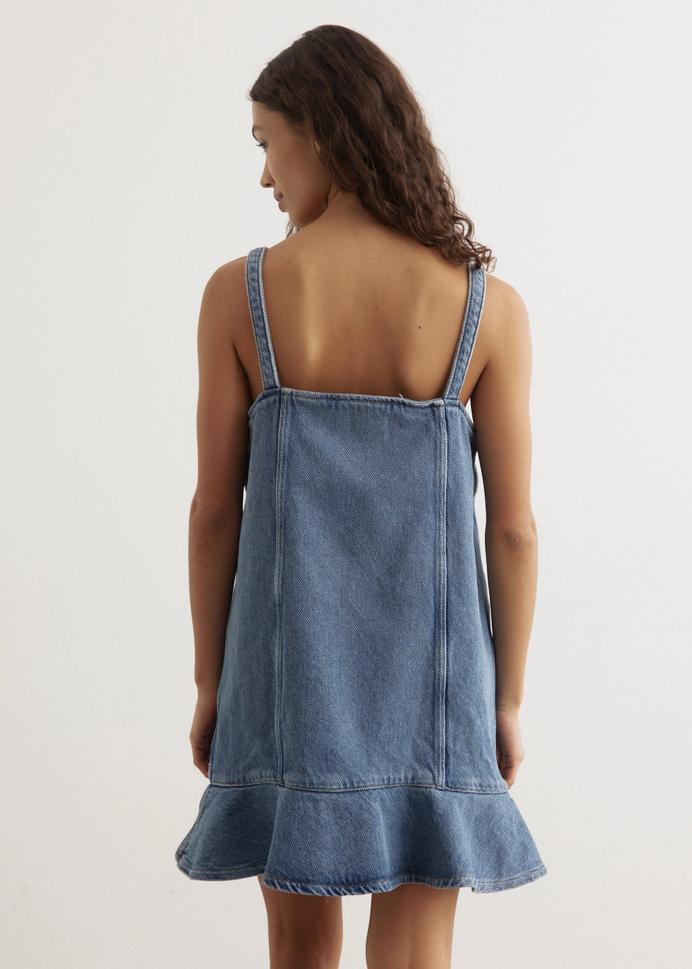 Versatile Fit Heavy Denim Mini Dress