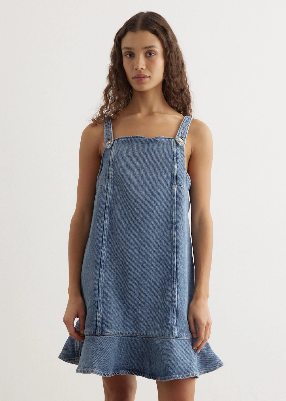 All Around Heavy Denim Mini Dress