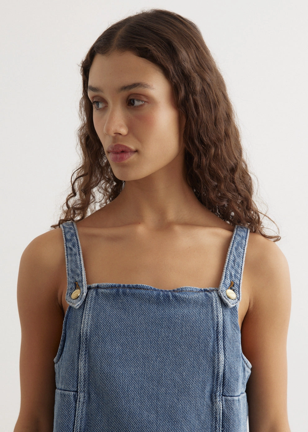 Smooth Form Festival Outfit Comfy Heavy Denim Mini Dress