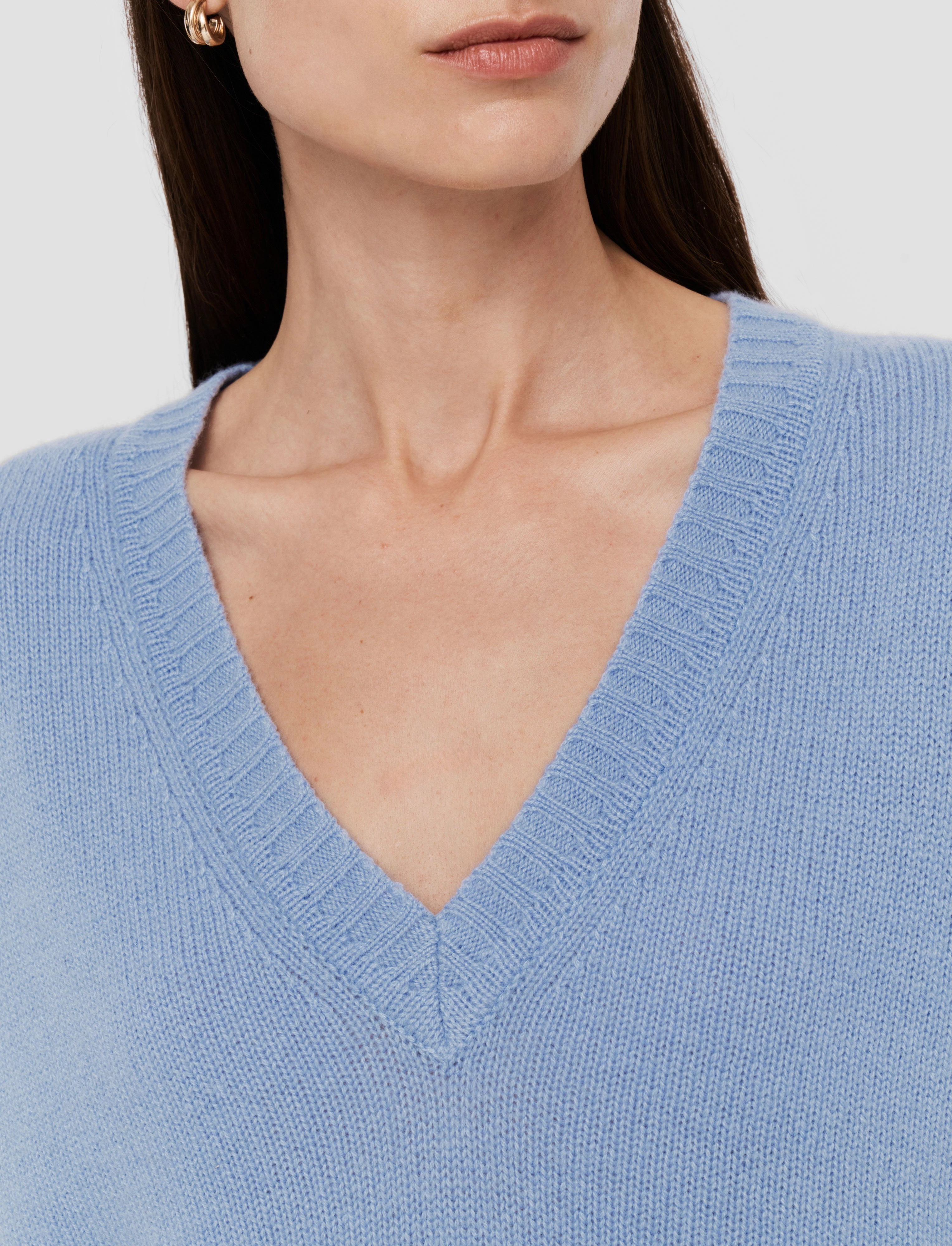 Open Cashmere Vest Seamless Stitch Construction