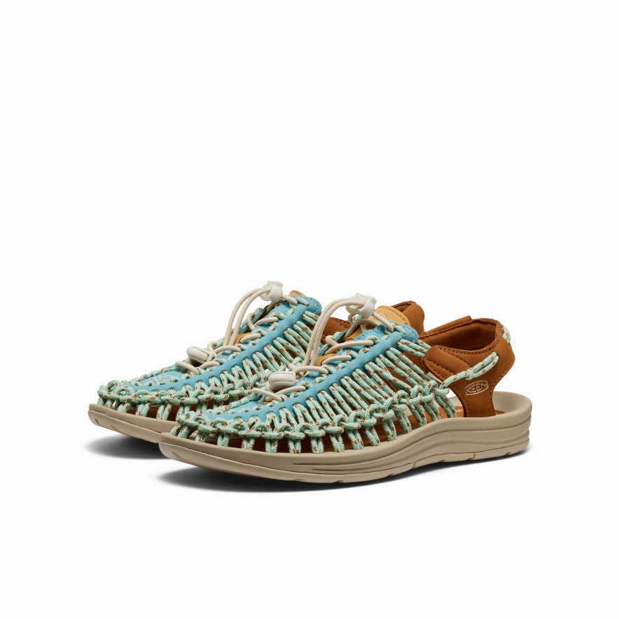 Sun Ready Women's UNEEK Sneaker  |  Milky Blue/Roasted Pecan
