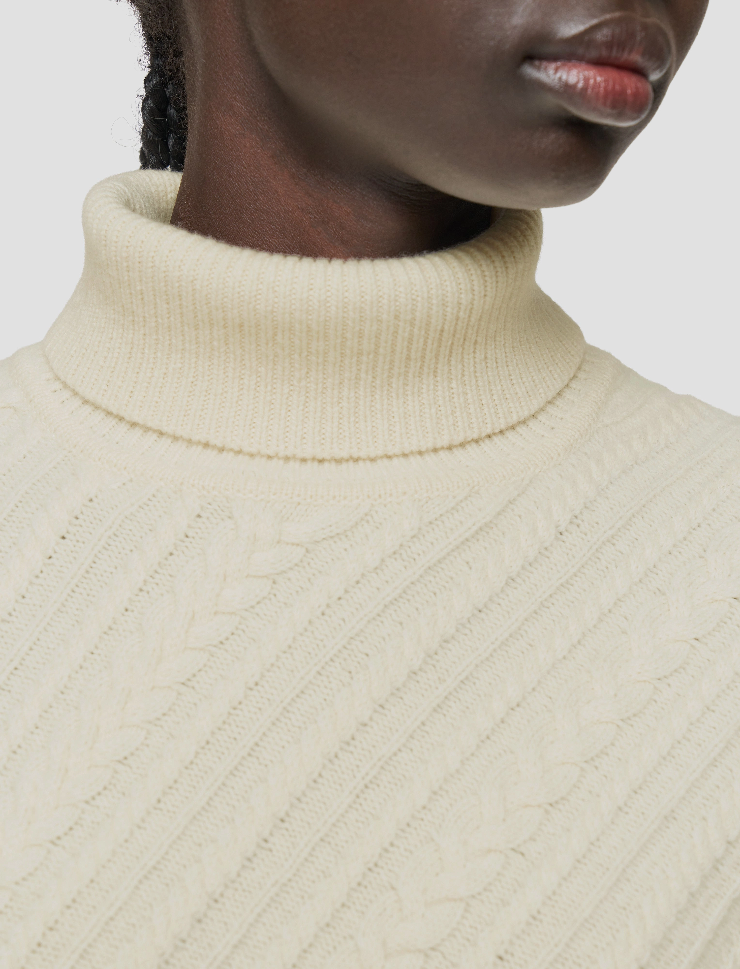 Stay Cozy Cable Knit Wool Jumper