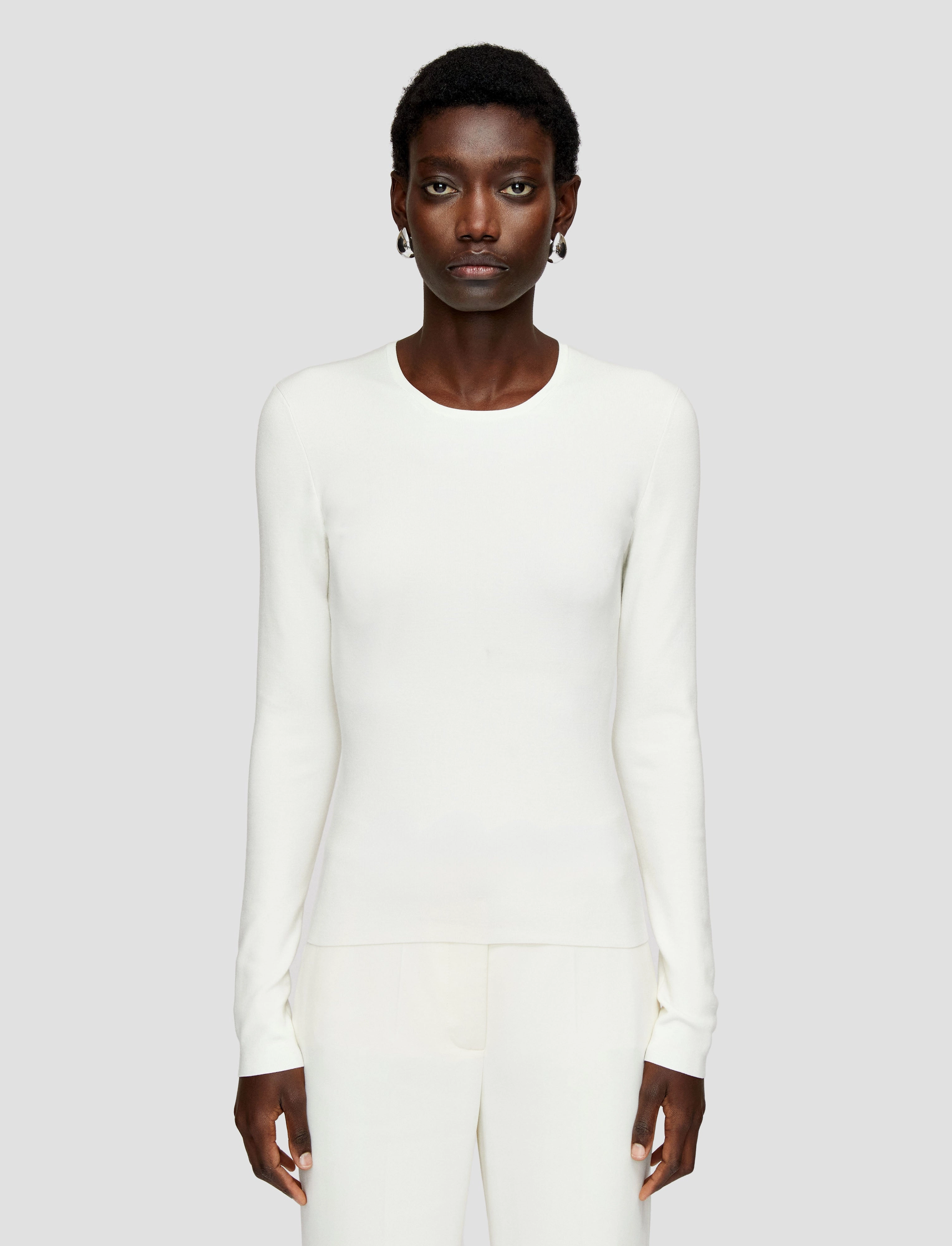 Silk Stretch Top Wrinkle Recovery Fabric Subtle Details