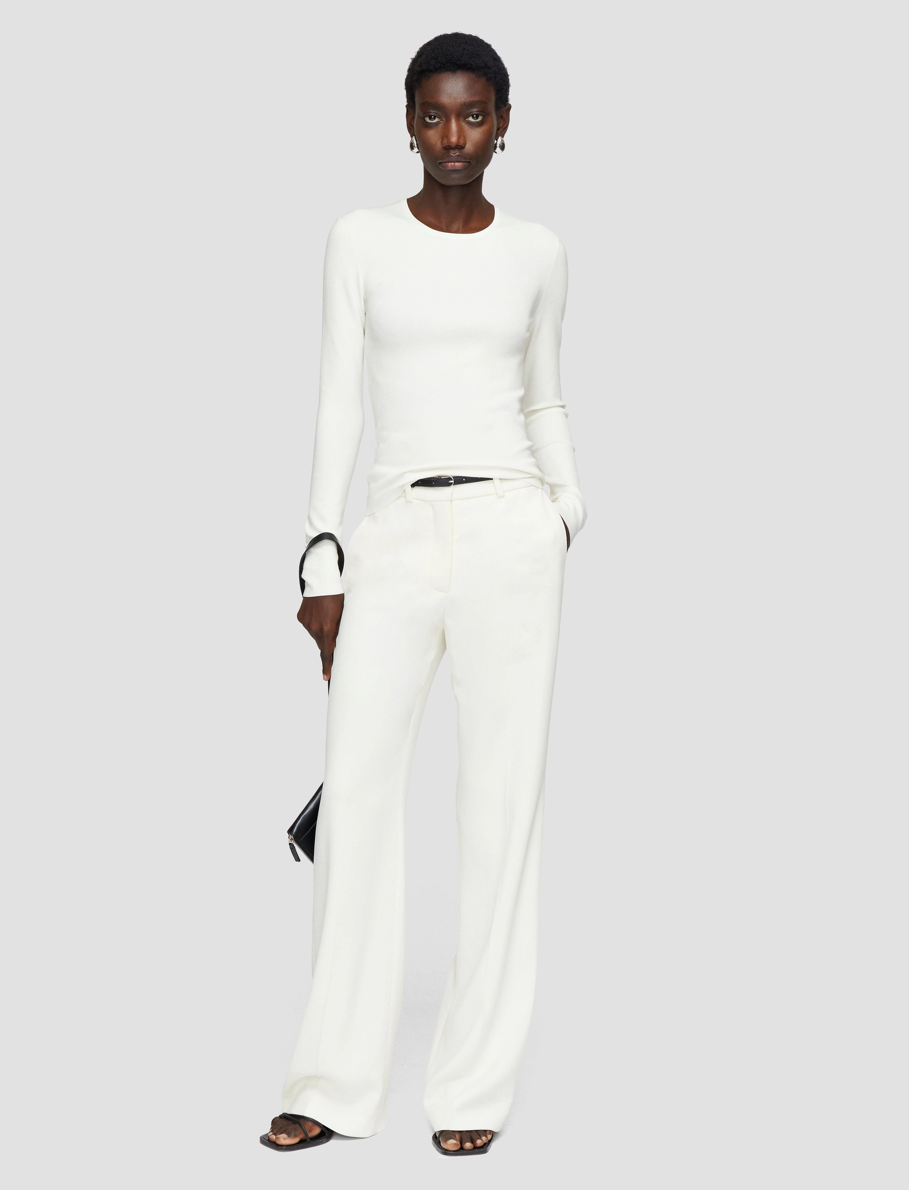 Silk Stretch Top Plush Texture All Day Comfort