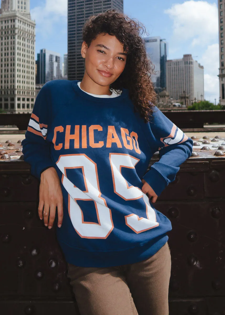 Chicago 85 Classic Crew Sweatshirt - Navy Plush Interior