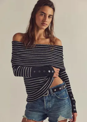 Evergreen Sweater - Black & White Combo Simple Chic