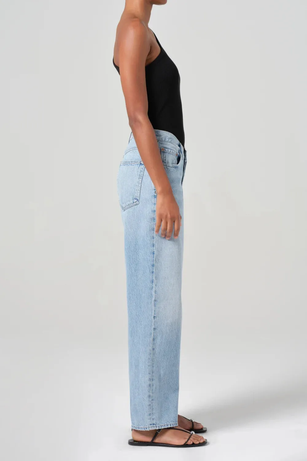 V-Waist Baggy Jean Minimal Waistband