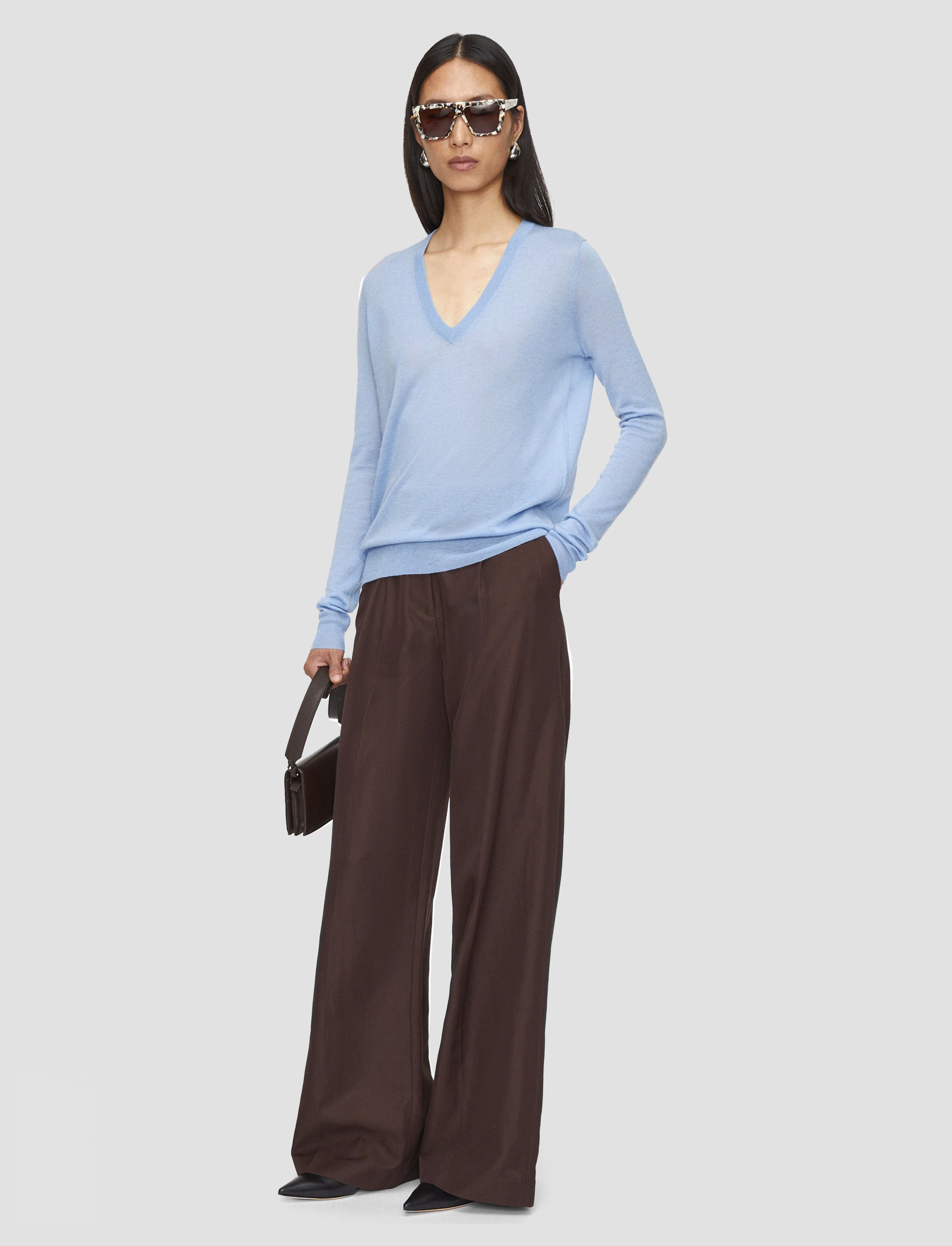 Fall Outfit Cashair V Neck Jumper