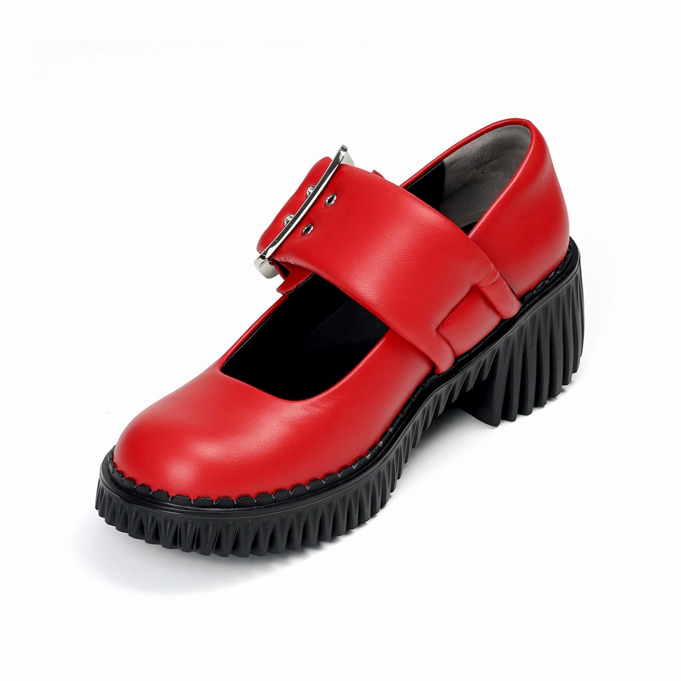 PLITA JIN RED Tall Effect Trendy Sandals