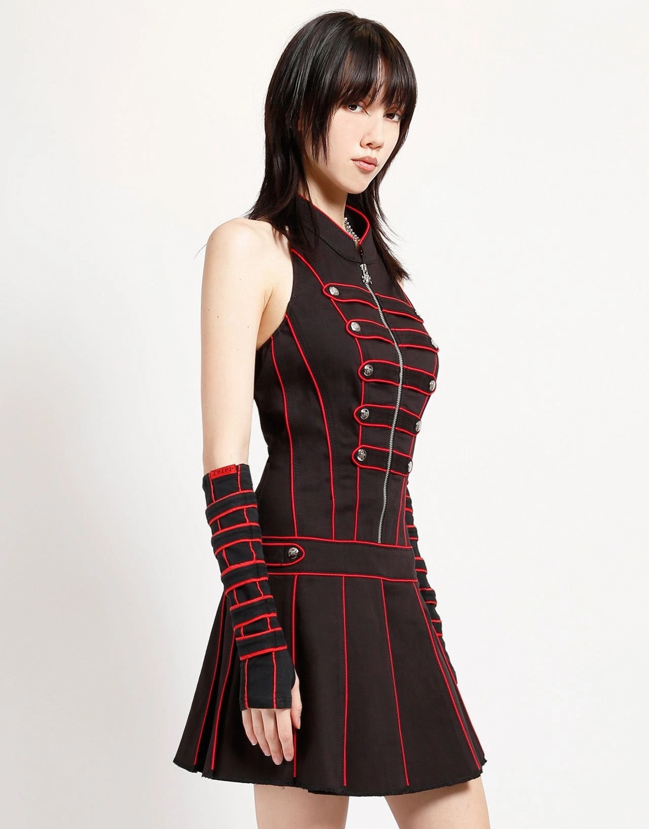 Polished look dress BAND DRESS RED