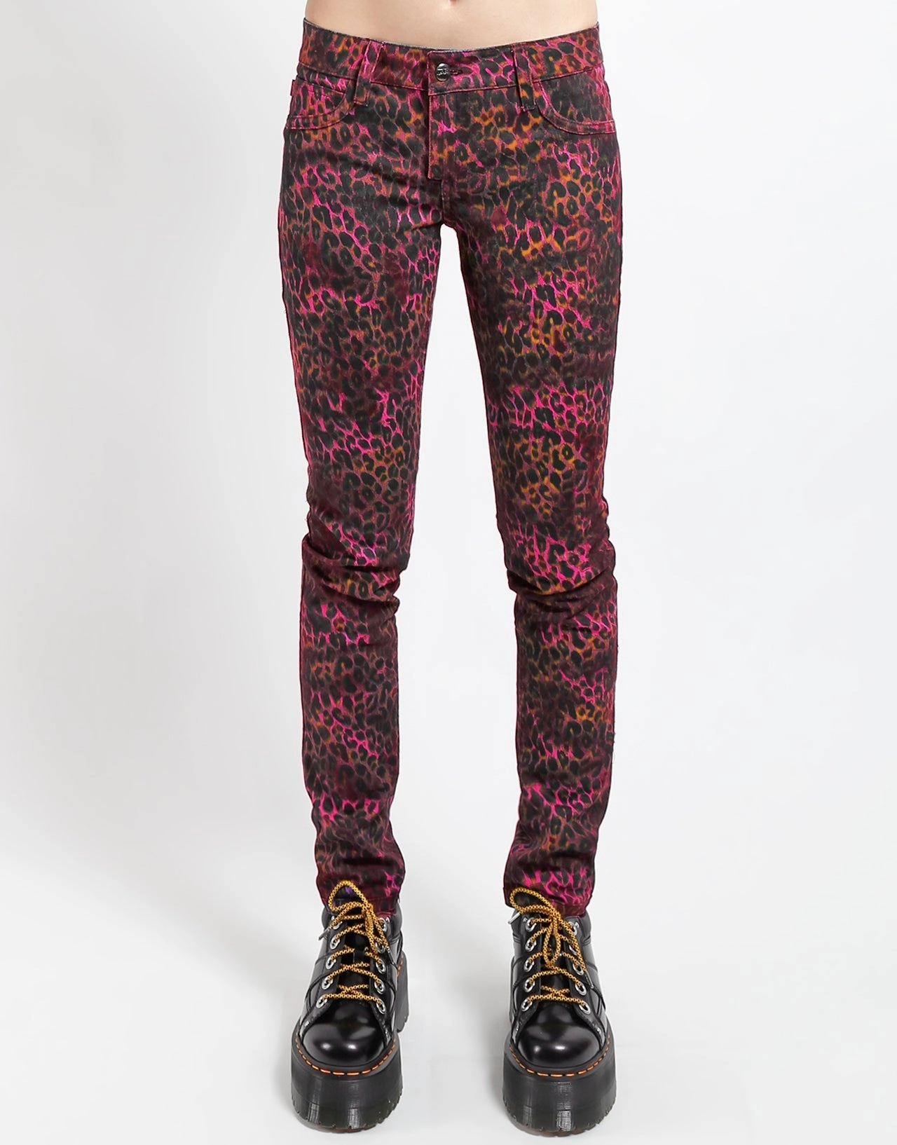 REVERSIBLE JEAN PINK CHEETAH Street Fashion Parent Style