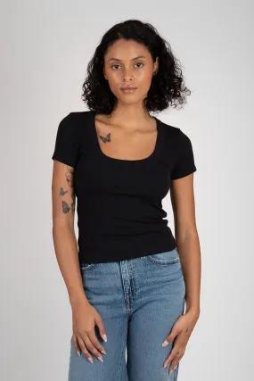 Rib Baby Tee Effortless Comfort Wear Relaxed Style