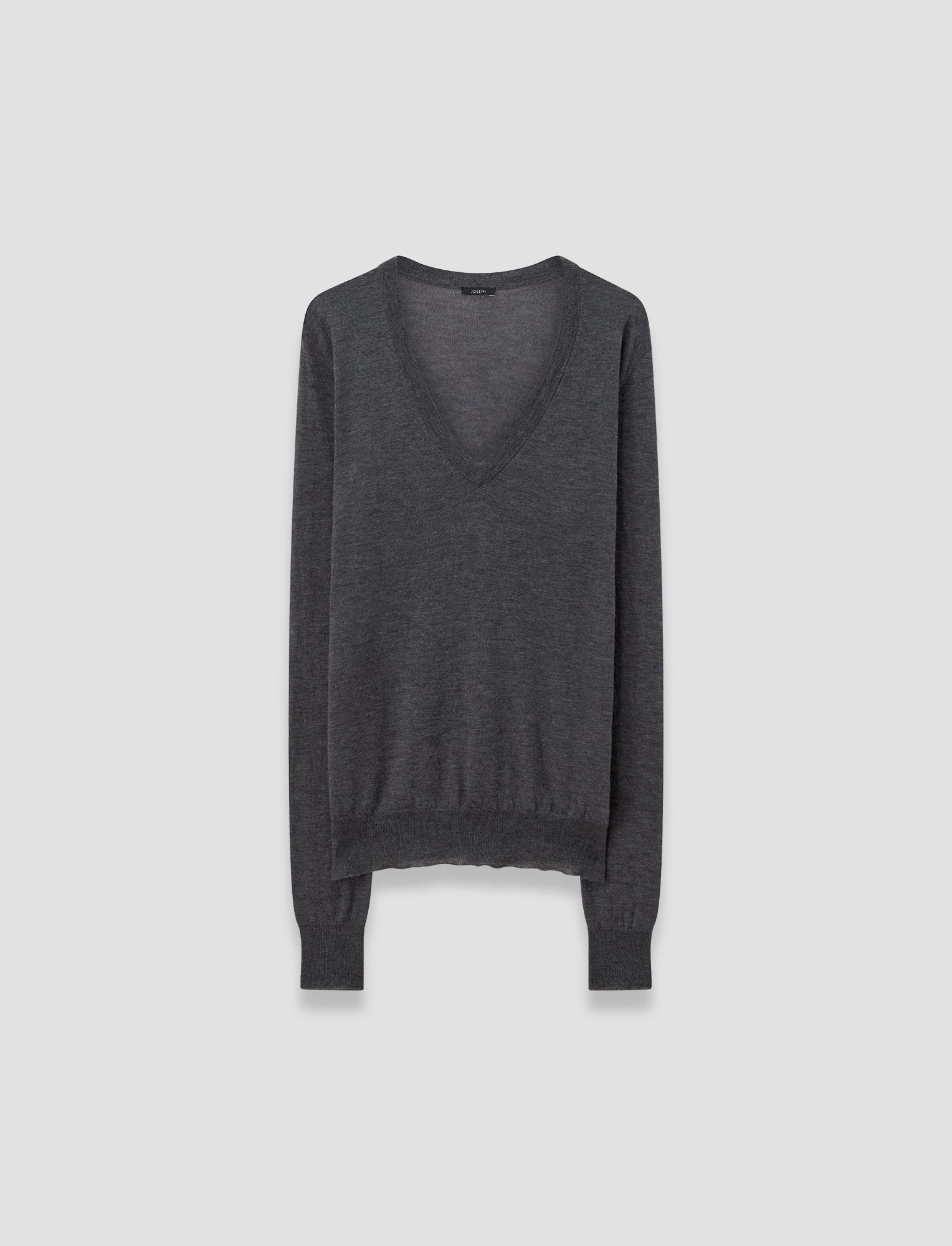 Cashair V Neck Jumper Modern Silhouette