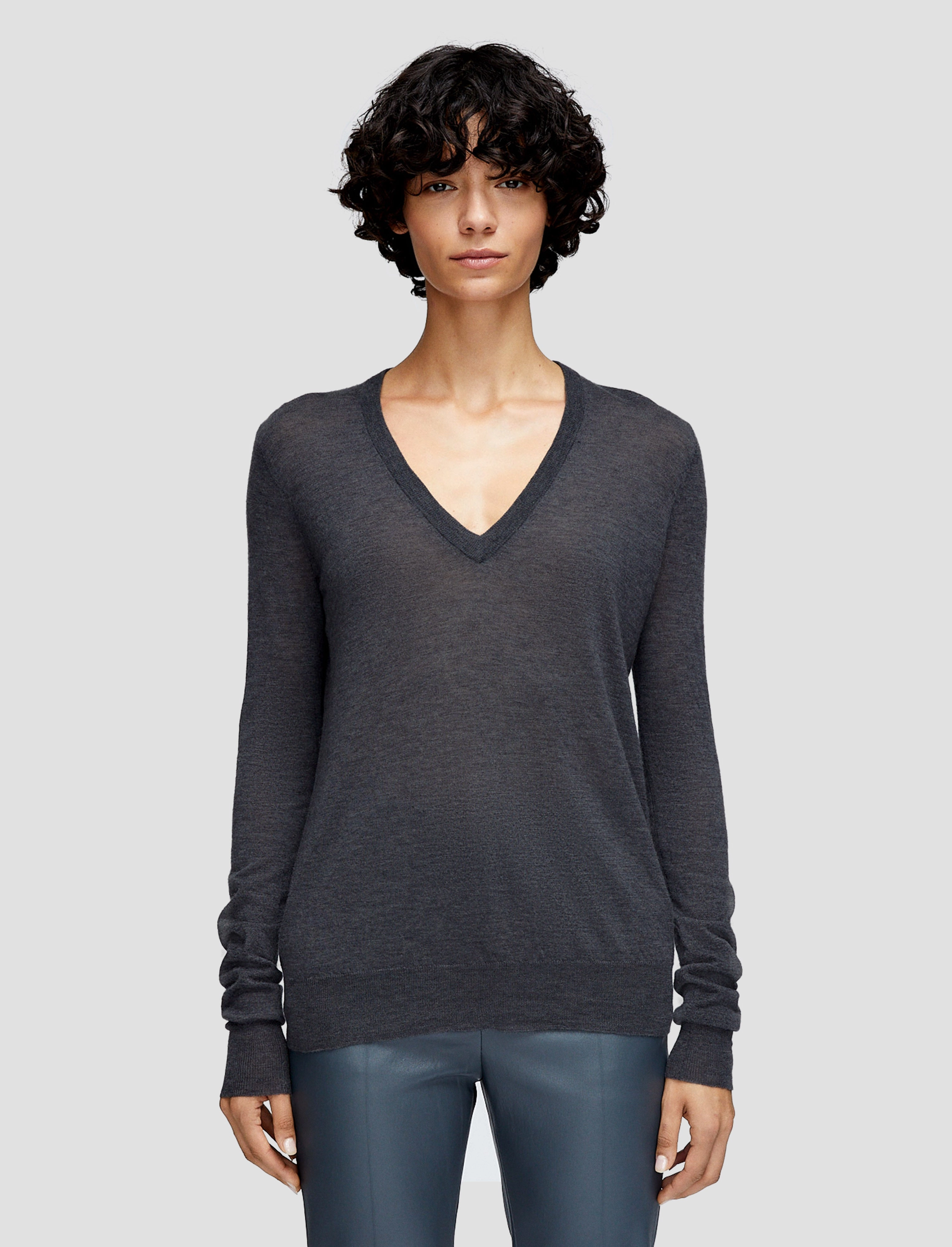 Cashair V Neck Jumper Seasonal Trend