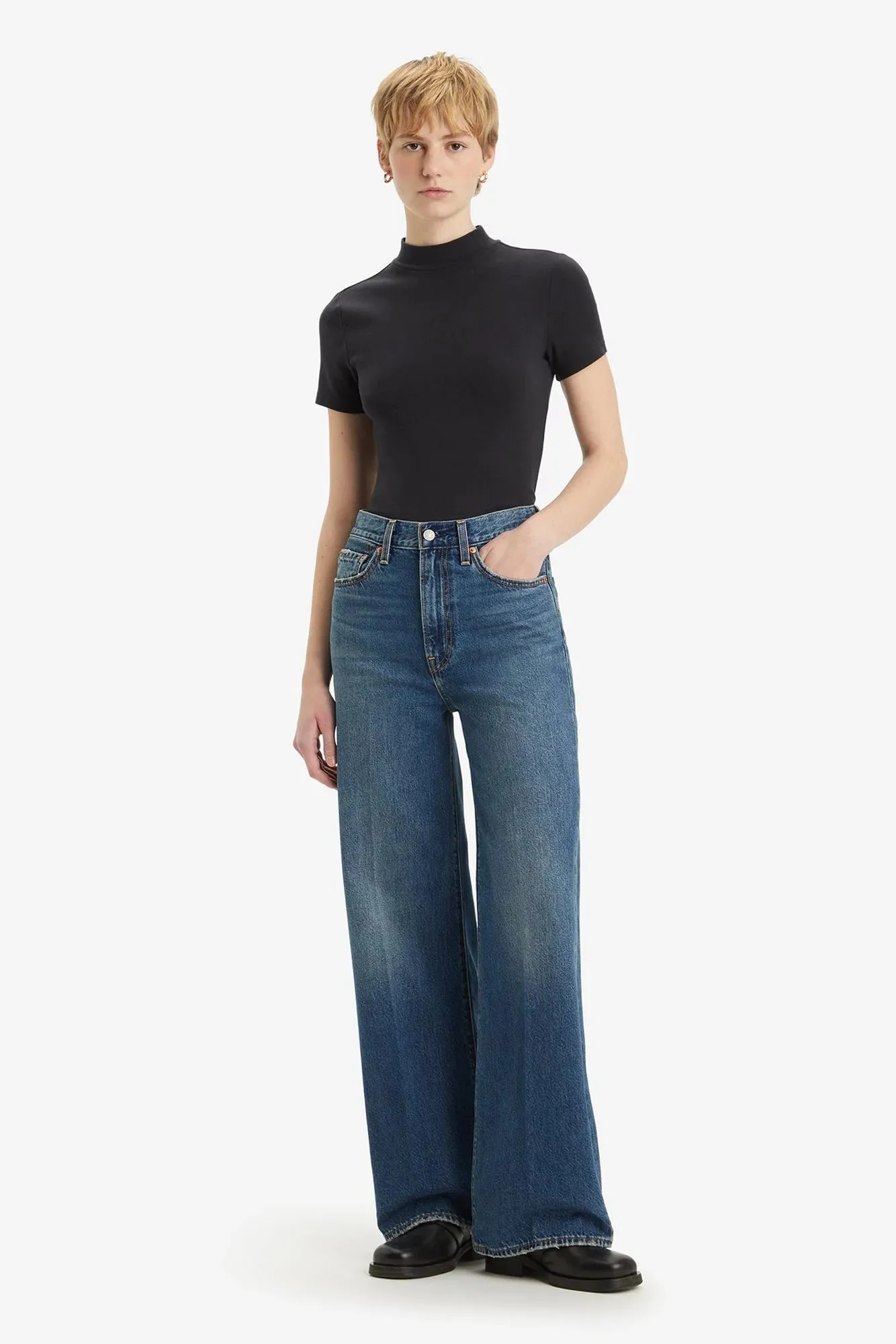 Ribcage Wide Leg Jean Gusseted Crotch