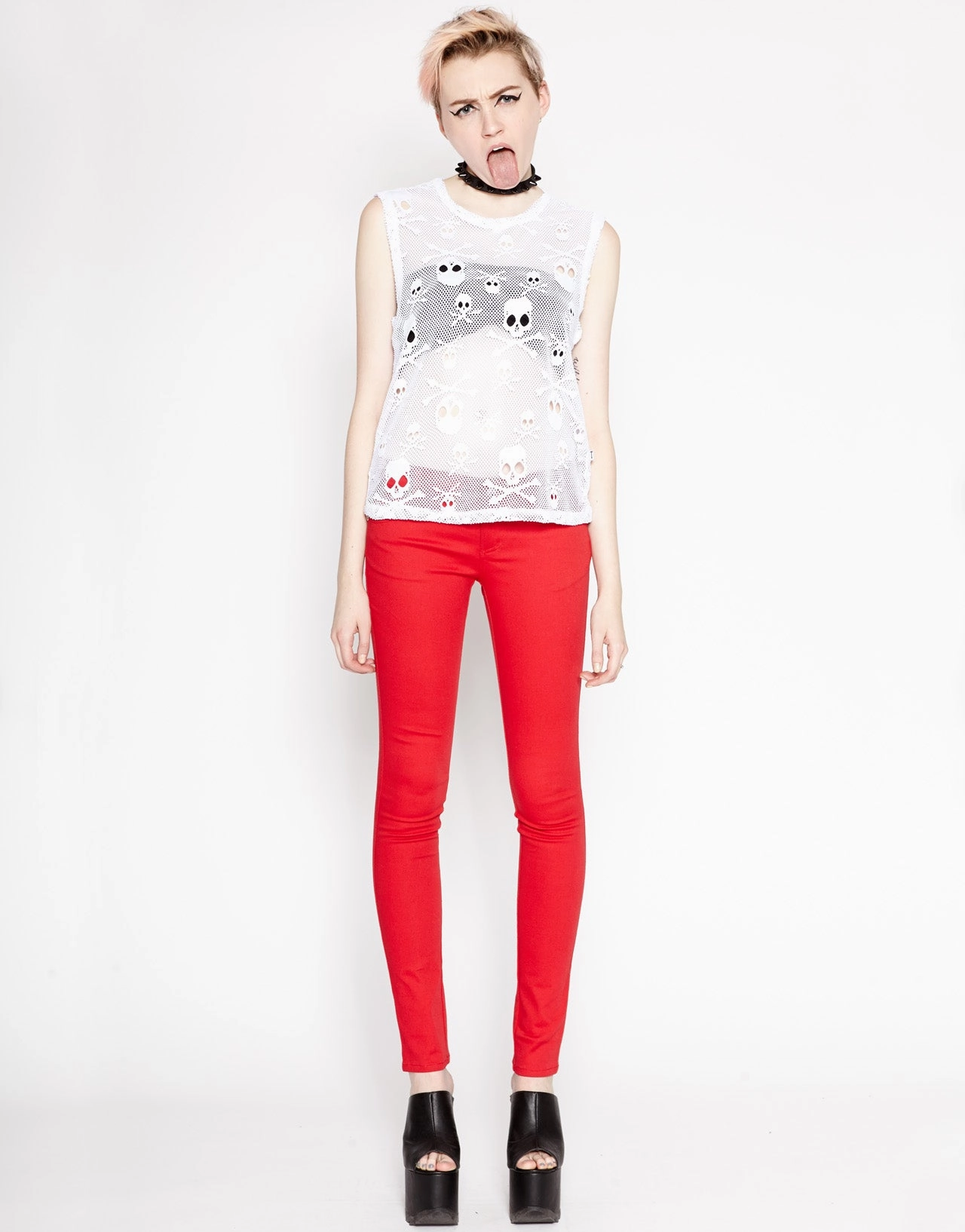 T-BACK JEAN RED Fade Resistant Finish Relaxed Basics