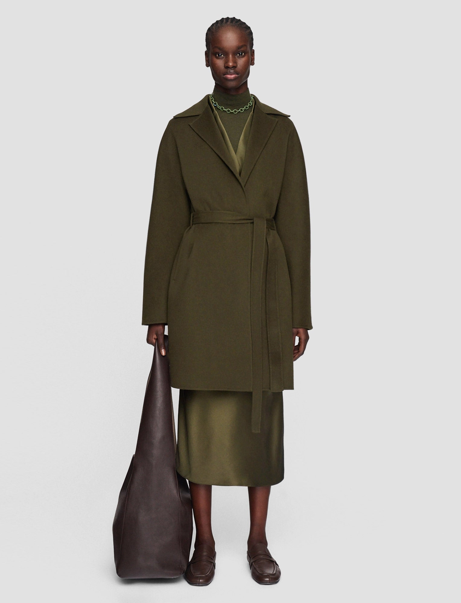 Button Closure Light Double Face Cranwood Coat