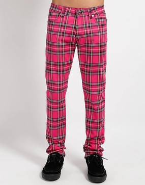 ROCKER JEAN PINK PLAID Basic Fashion