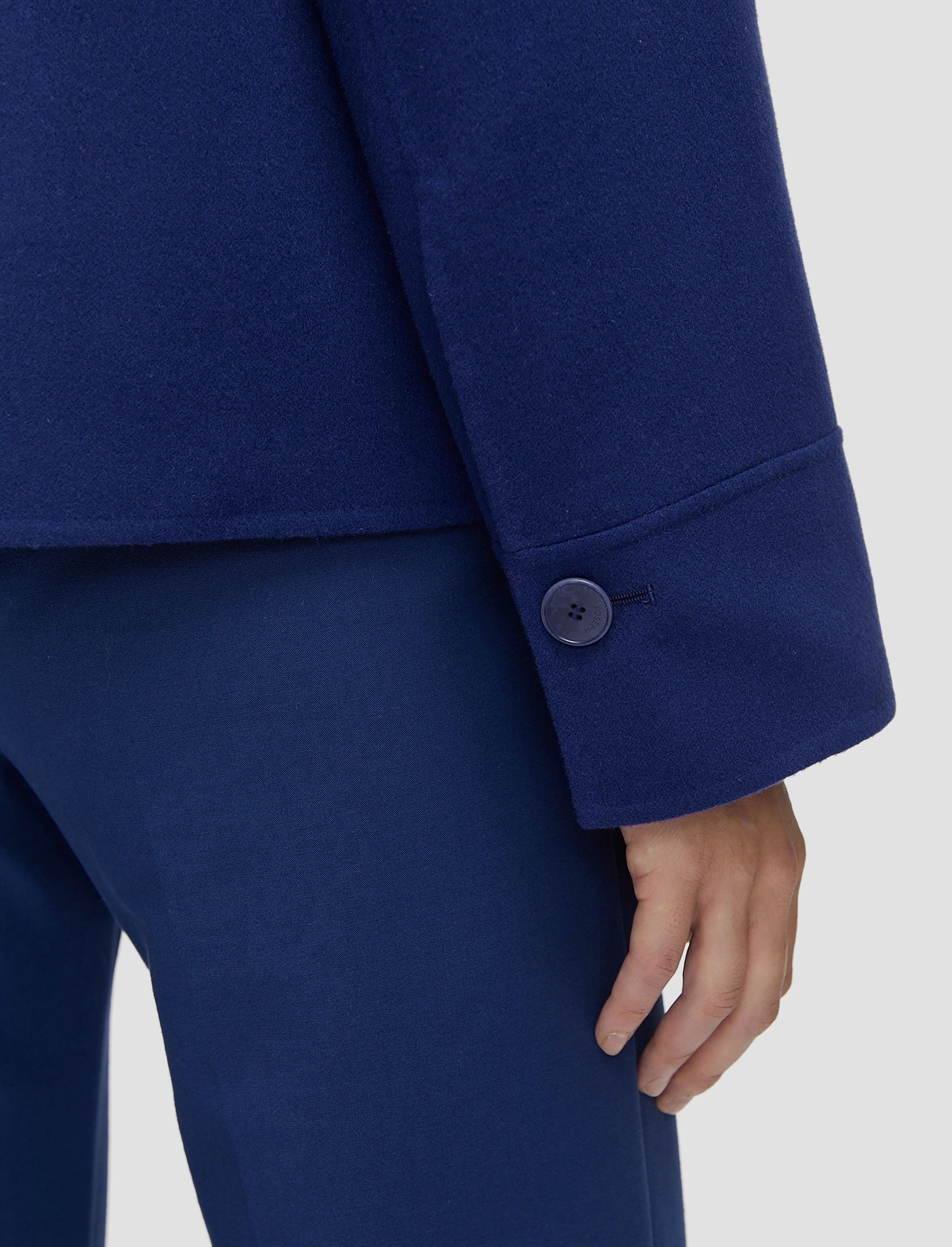 Abrasion Resistant Edging Breathable Layer Rollet Light Double Face Wool Jacket