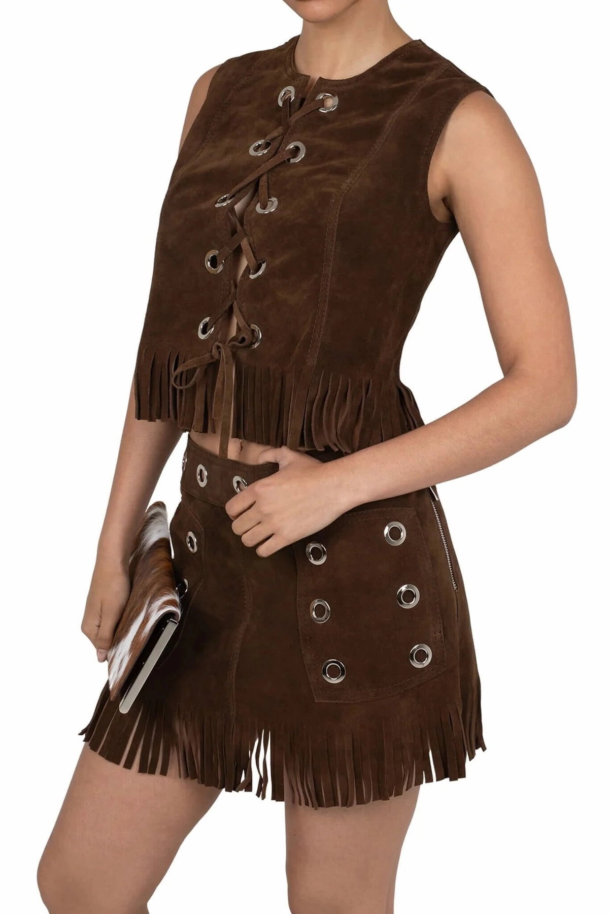 ROSEBOWL BROWN SUEDE Fit Design Versatile Layering