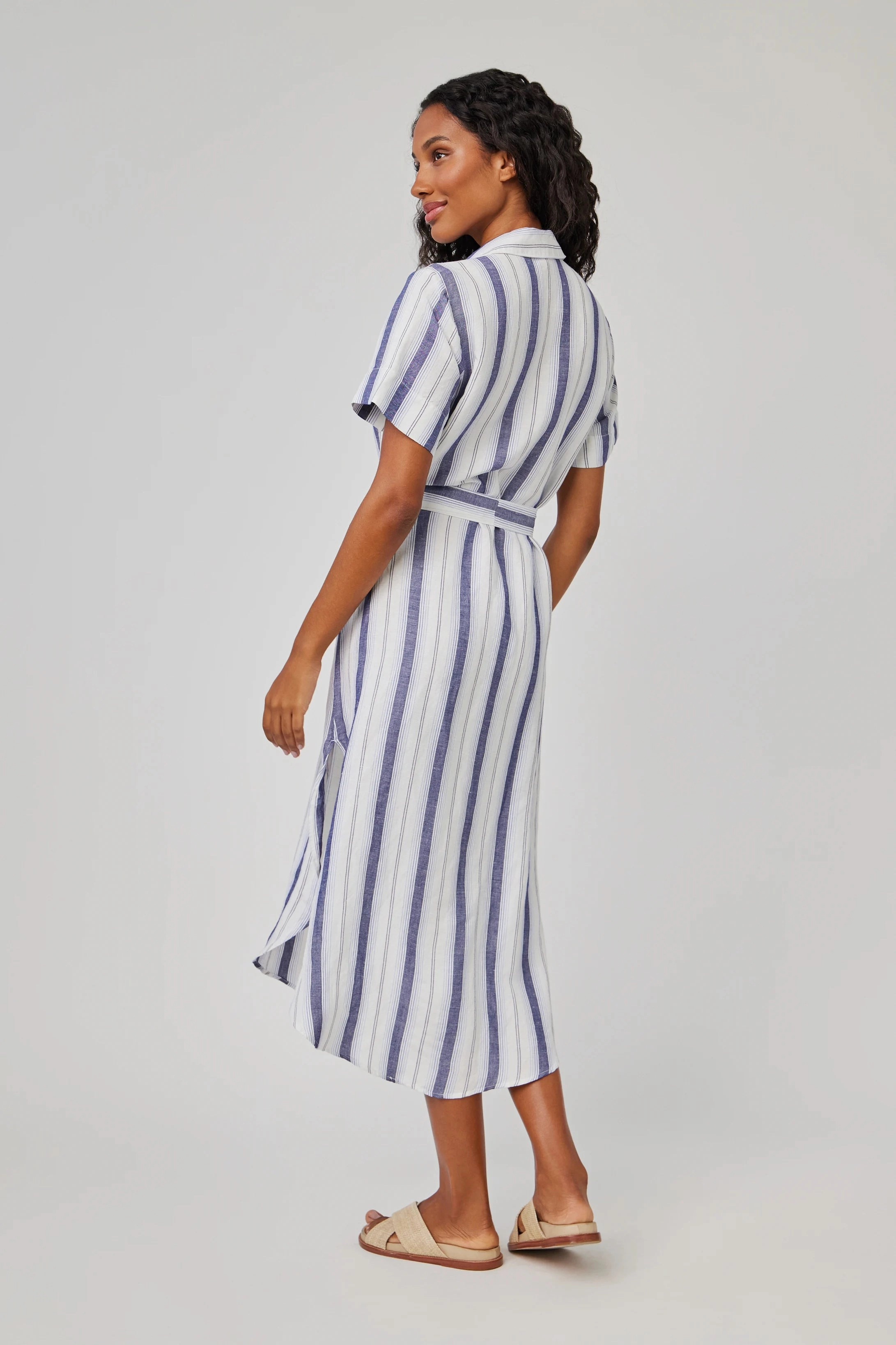 Delicate Lines Light Touch Rounded Hem Maxi Skirt Dress