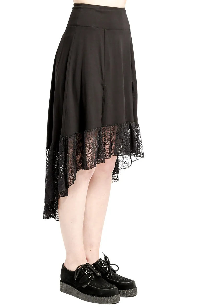 Flexible Waist Royal Maiden Hi Lo Skirt