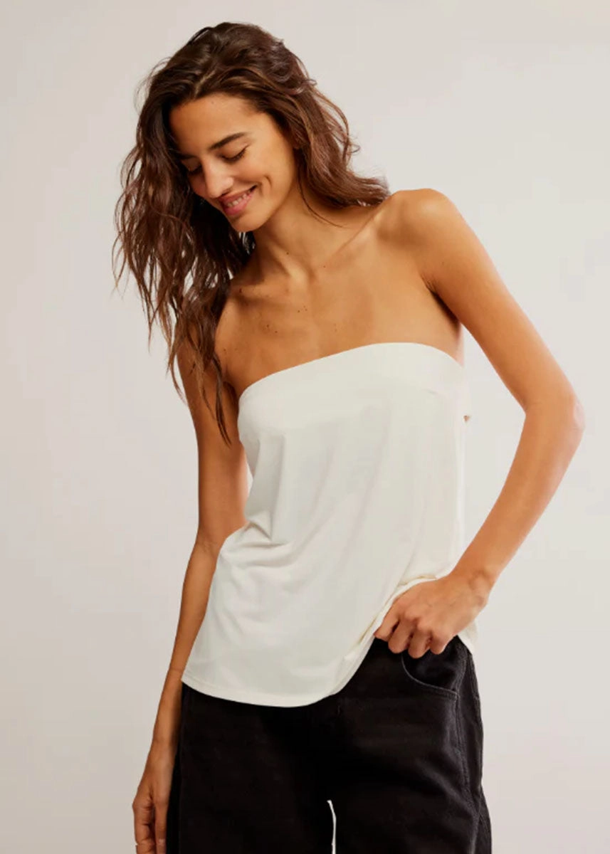 Mesh Panel Details Running Late Tube - Clean Ivory