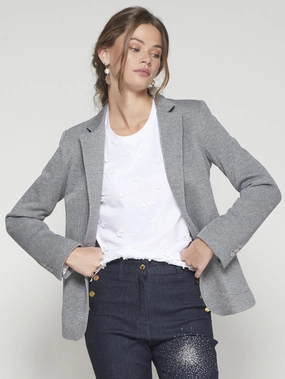 Noise Free Movement SPARKLE JERSEY BLAZER
