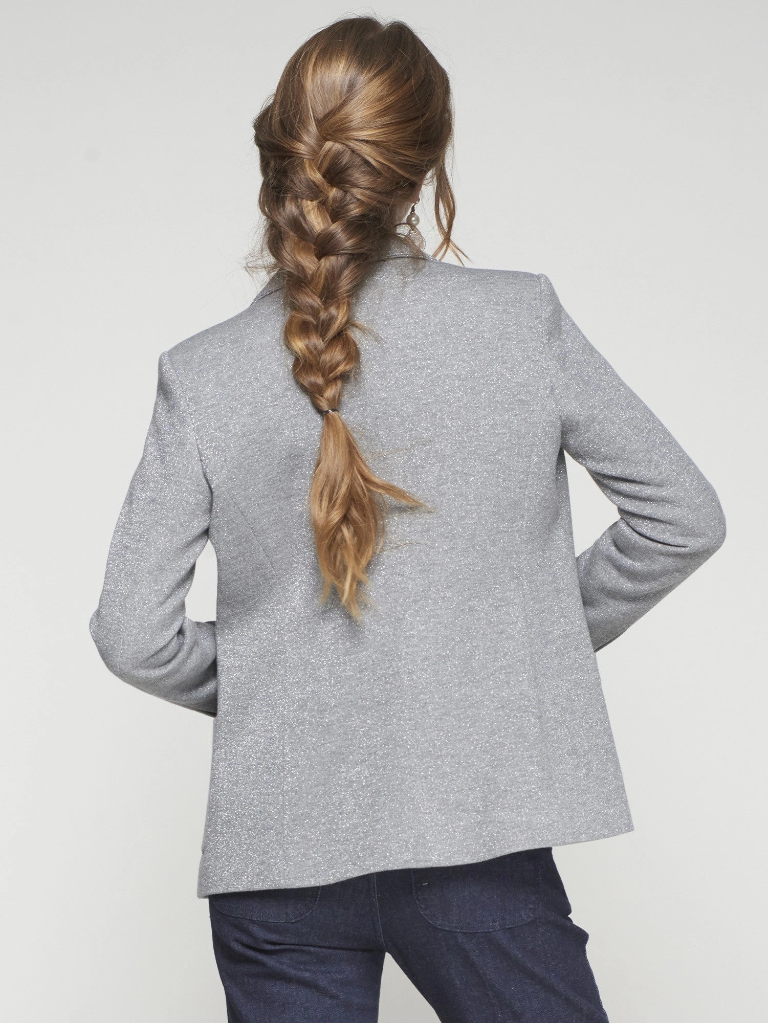 SPARKLE JERSEY BLAZER Optimize