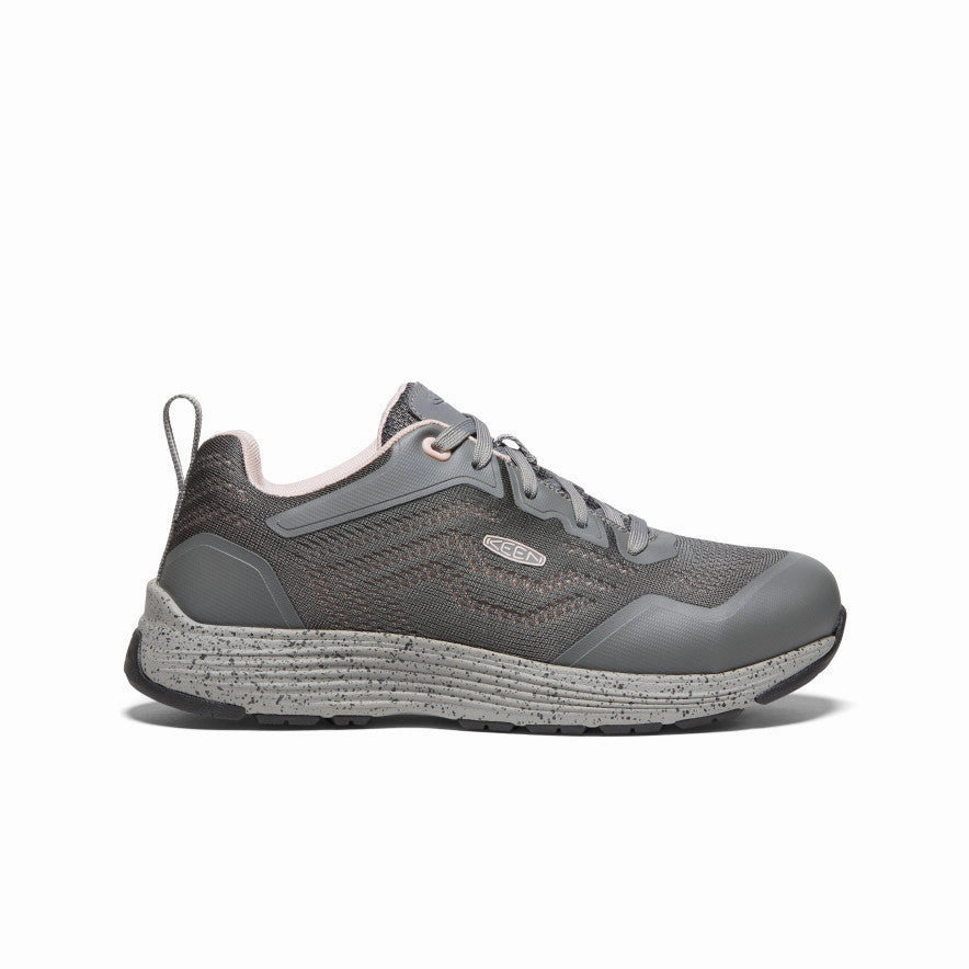Sleek Comfort lightweight materials Women's Sparta 2 (Aluminum Toe)  |  Steel Grey/Peach Whip