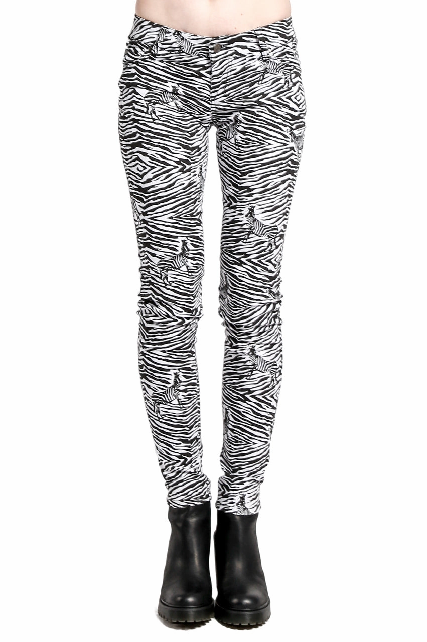 Subtle Texture Autumn Days Parent Style Bold Safari Jeans Zebra Print