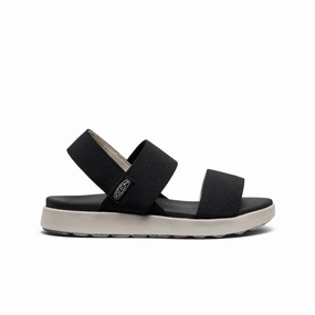 Women's Elle Backstrap Sandal Wide  |  Black Outdoor Use Light Touch